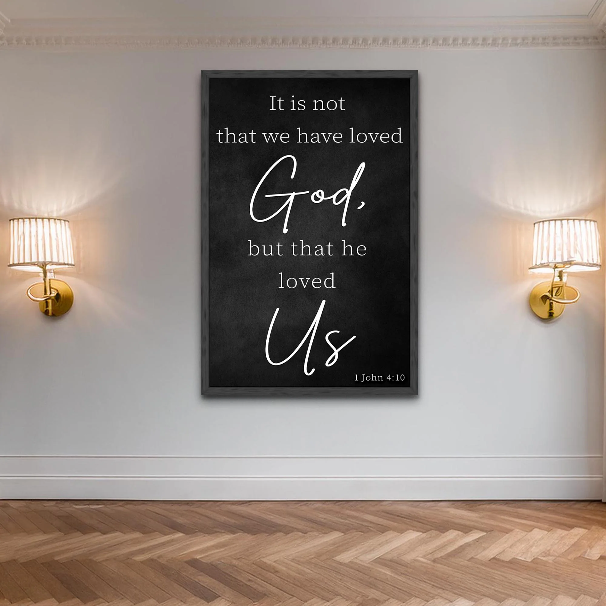1 John 4:10 Faith Sign V - Image 2