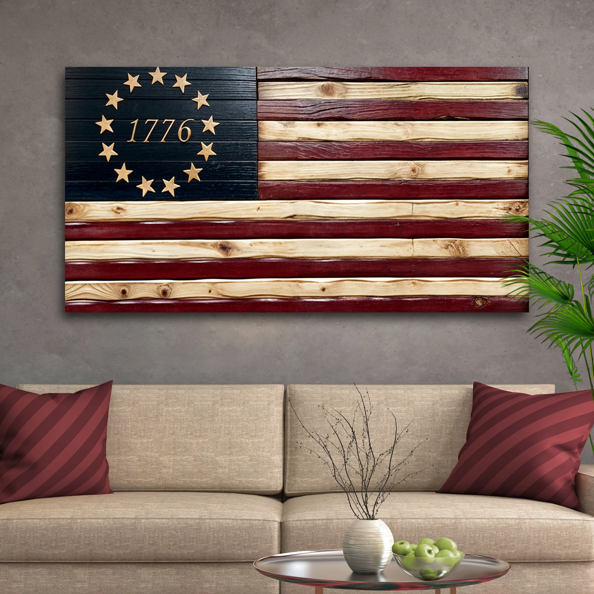 1776 American Flag Wall Art - Image 3