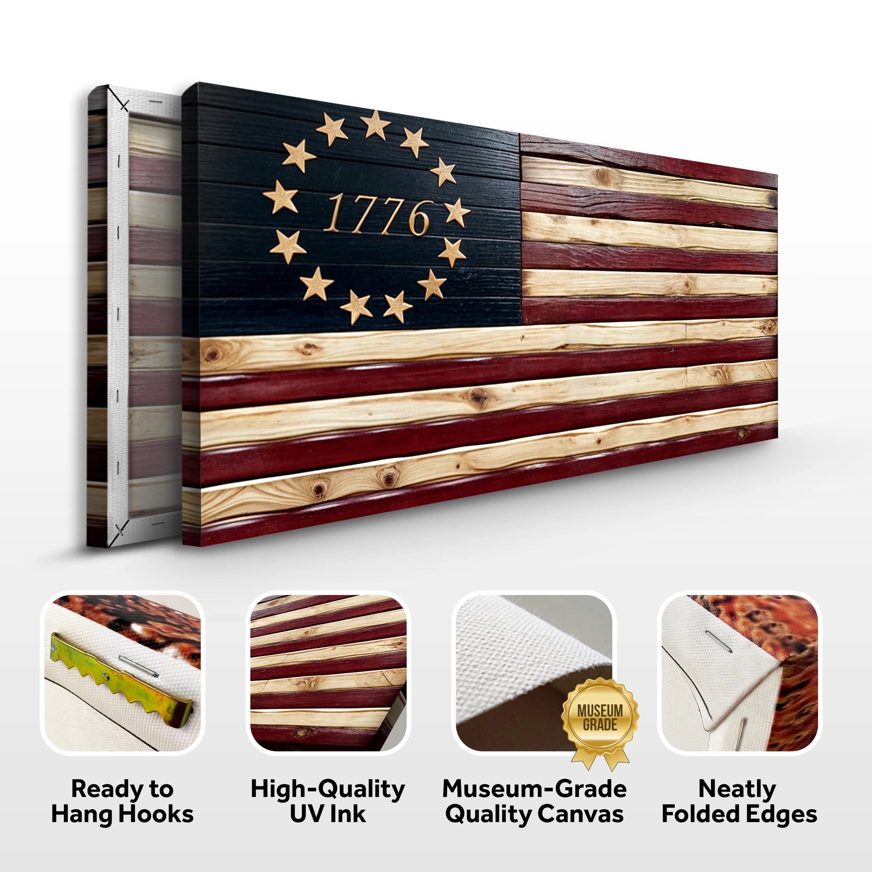 1776 American Flag Wall Art - Image 8