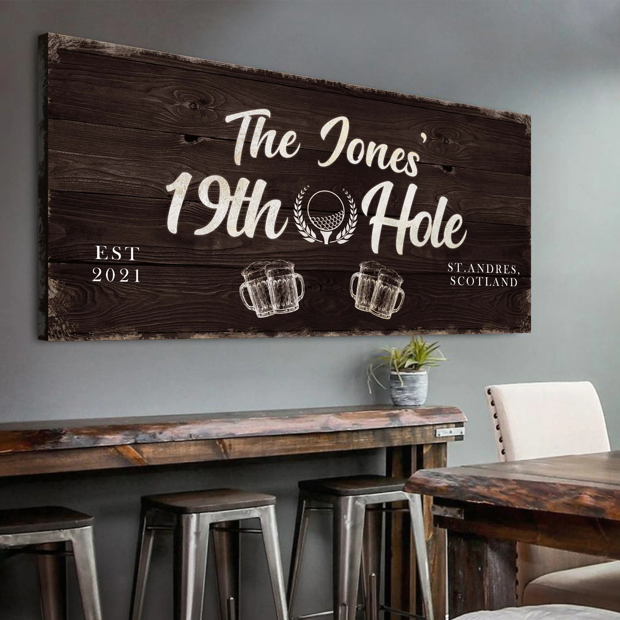 19th Hole Golf Personalized Sign - Image 10