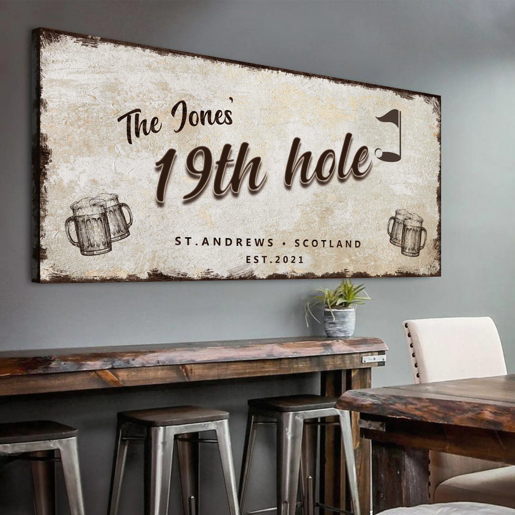 19th Hole Golf Personalized Sign - Image 10