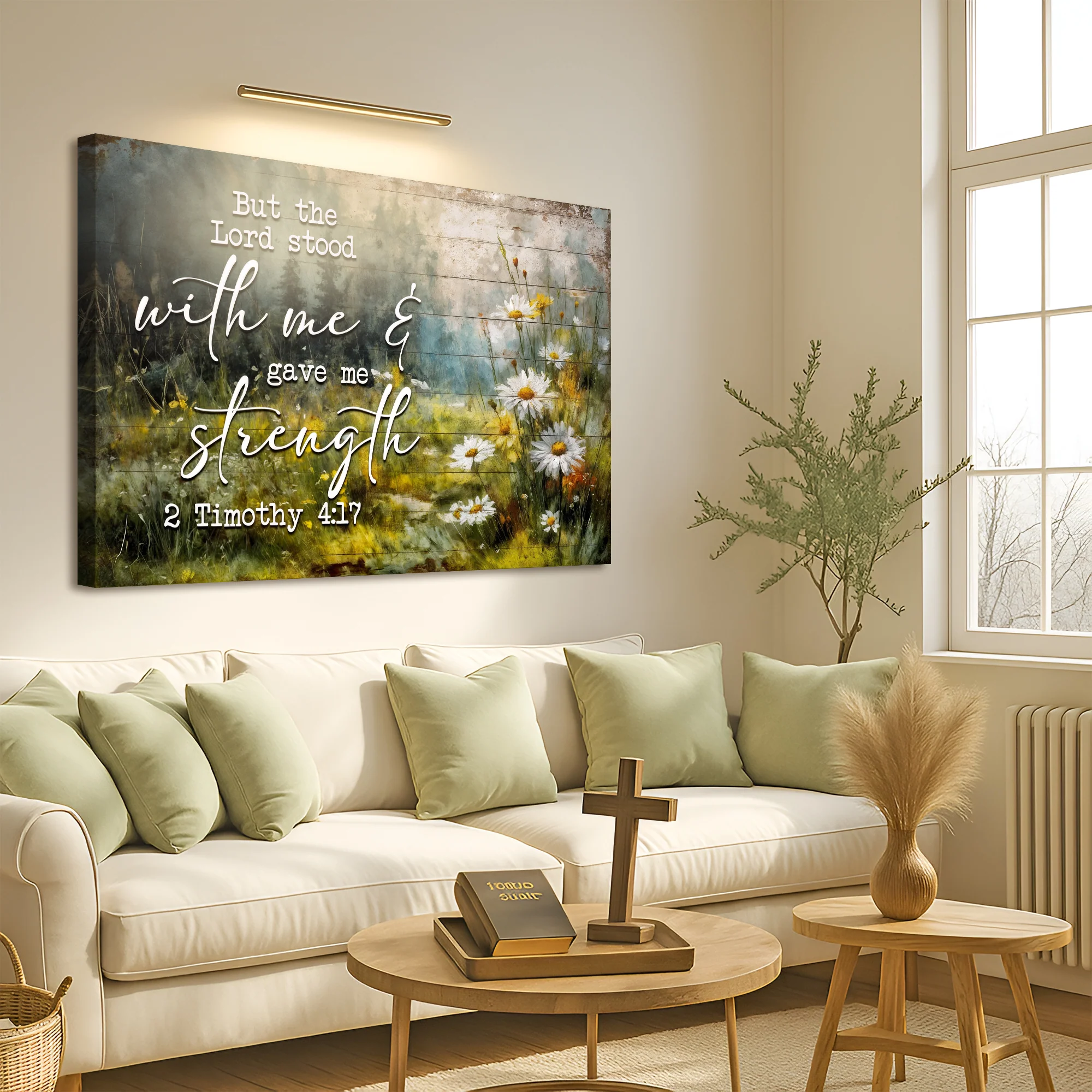2 Timothy 4:17 - But The Lord Stood With Me Faith Sign - Image 4
