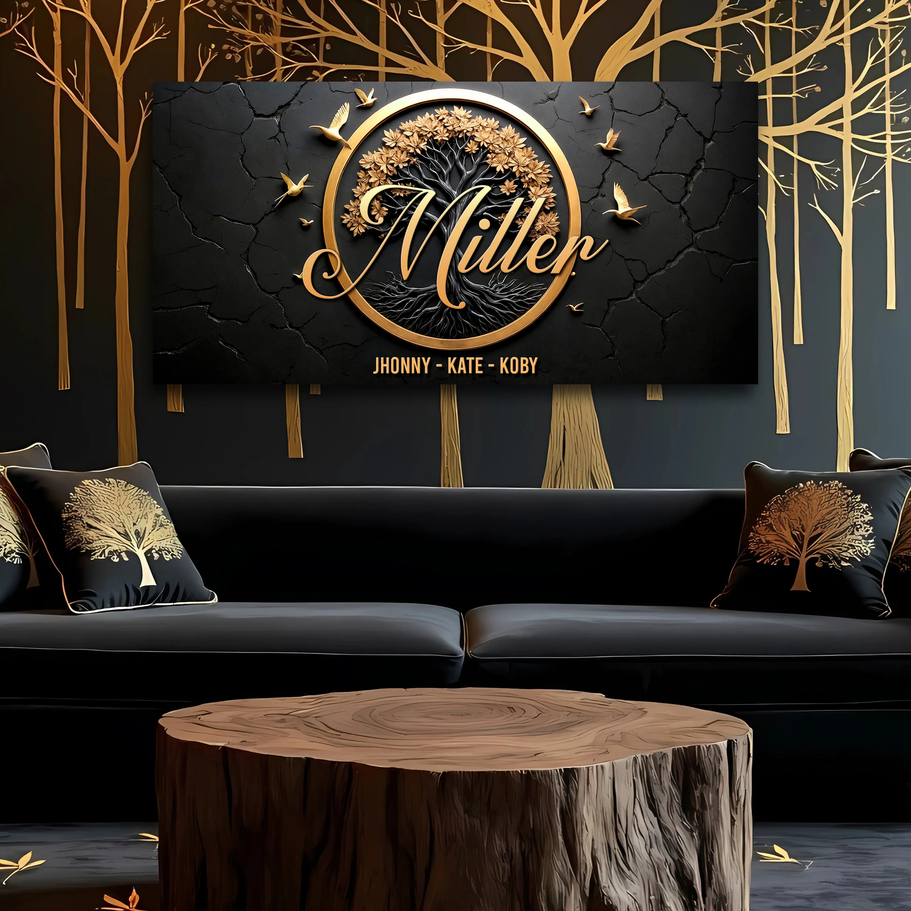 3D Celtic Tree Of Life Family Name Sign - Image 3