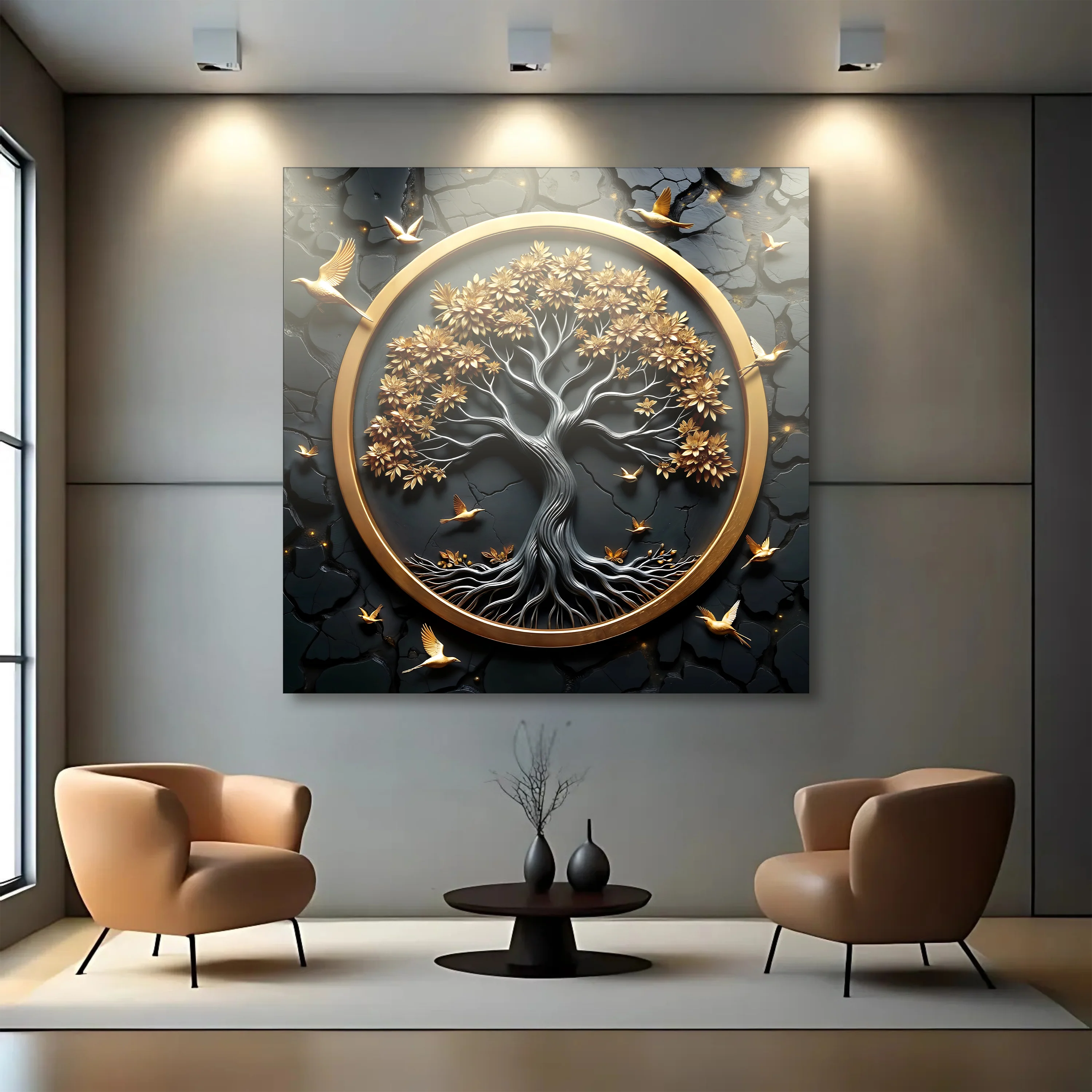 3D Celtic Tree of Life Square Wall Art - Image 2