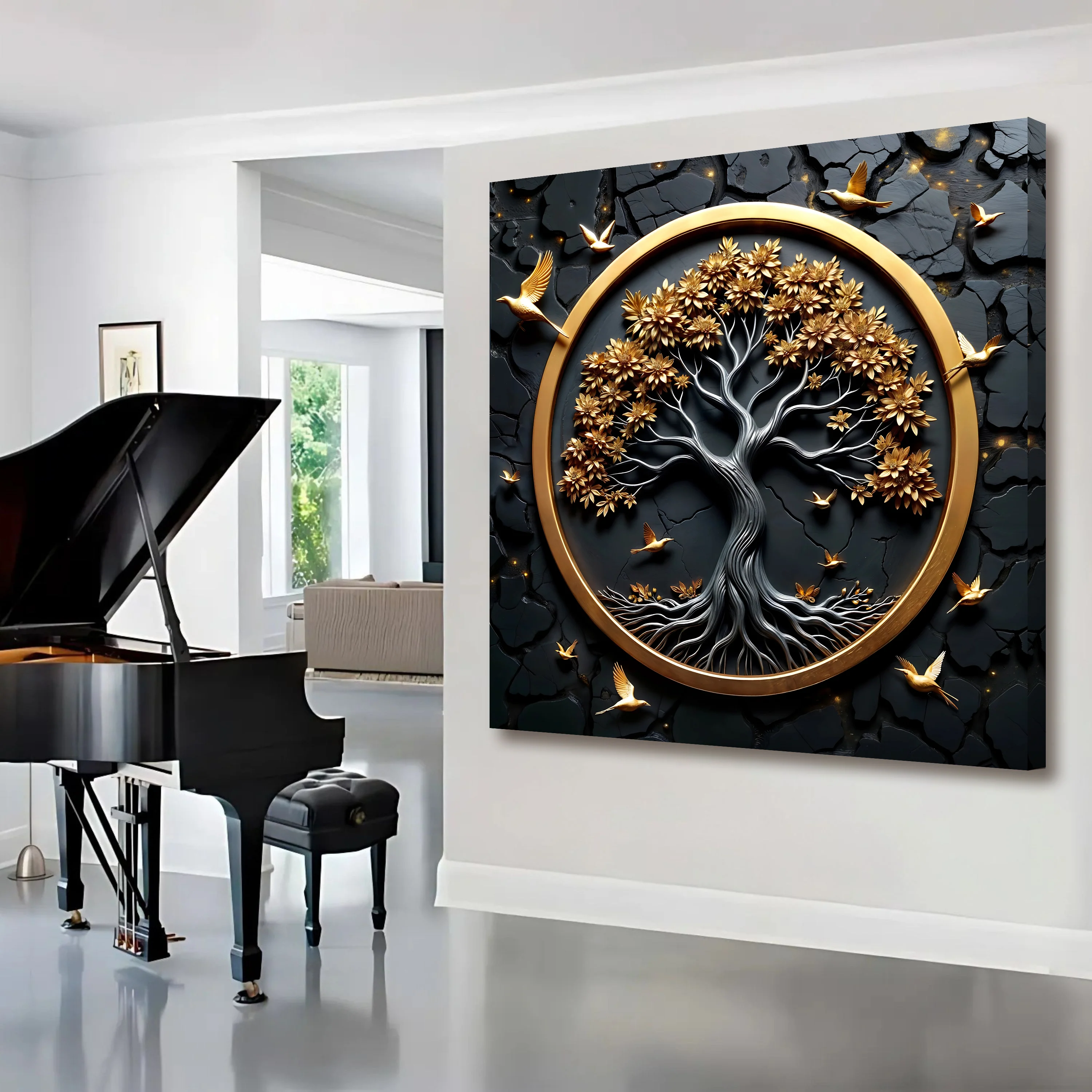 3D Celtic Tree of Life Square Wall Art - Image 5