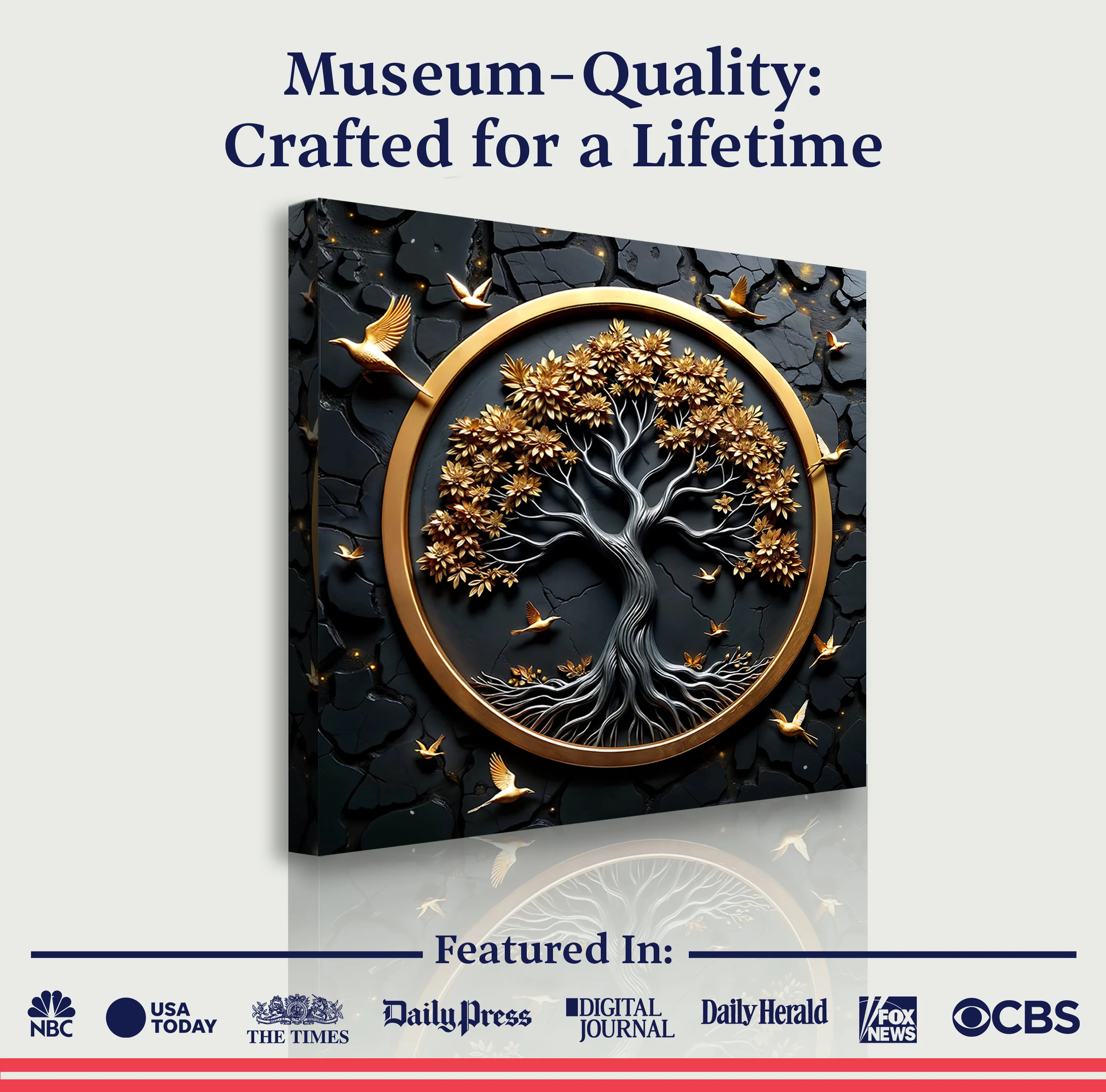 3D Celtic Tree of Life Square Wall Art - Image 6