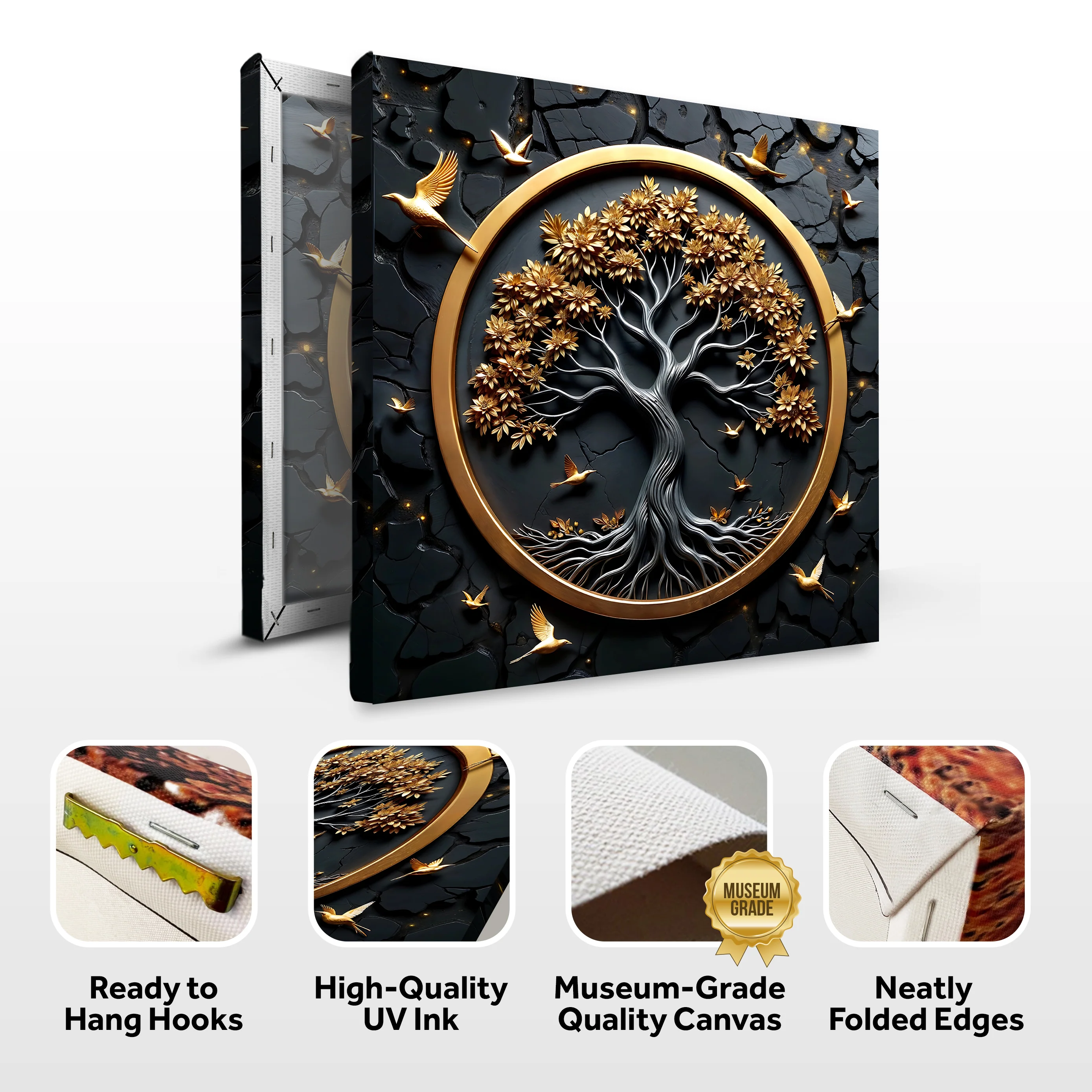 3D Celtic Tree of Life Square Wall Art - Image 8