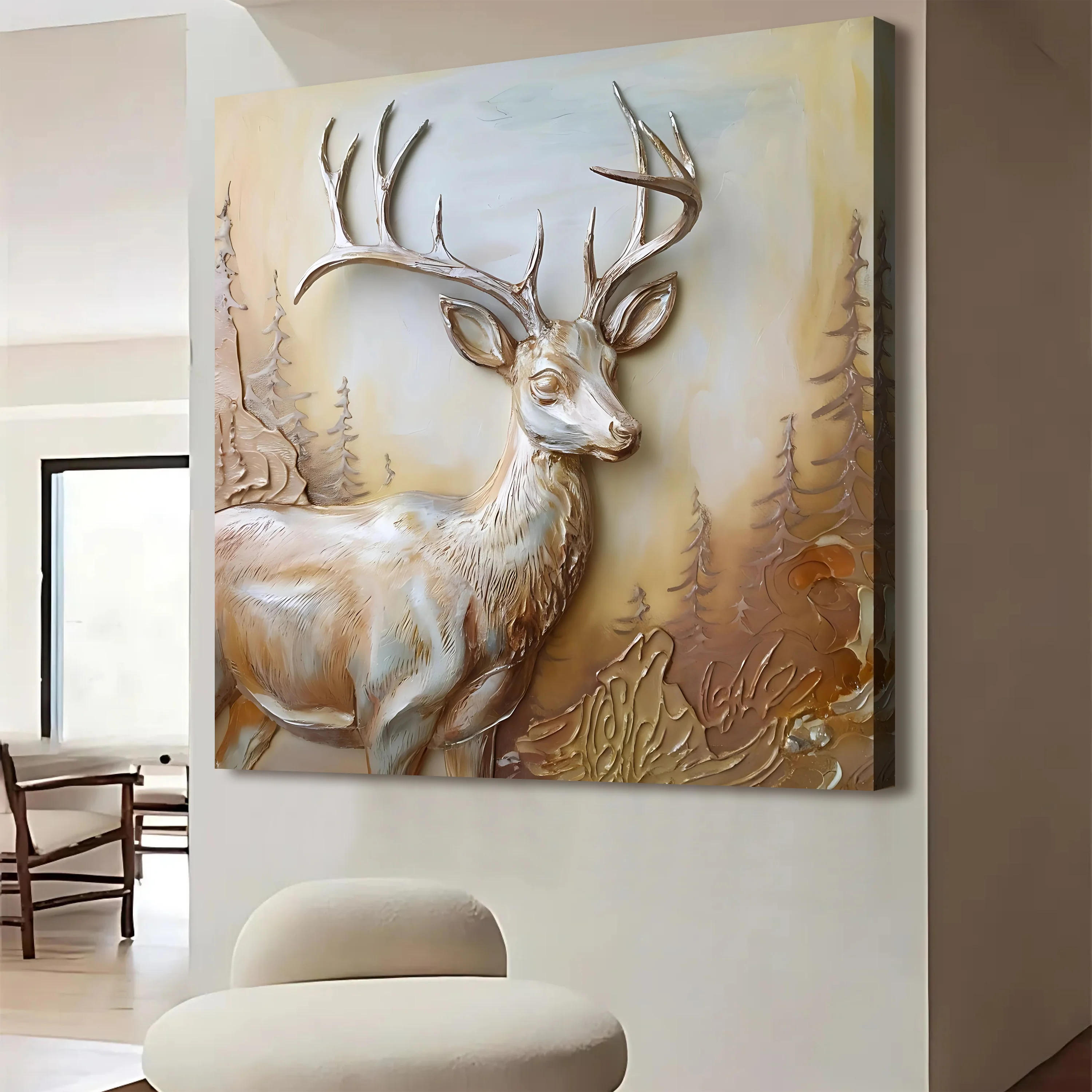 3D Deer Wall Art - Image 4