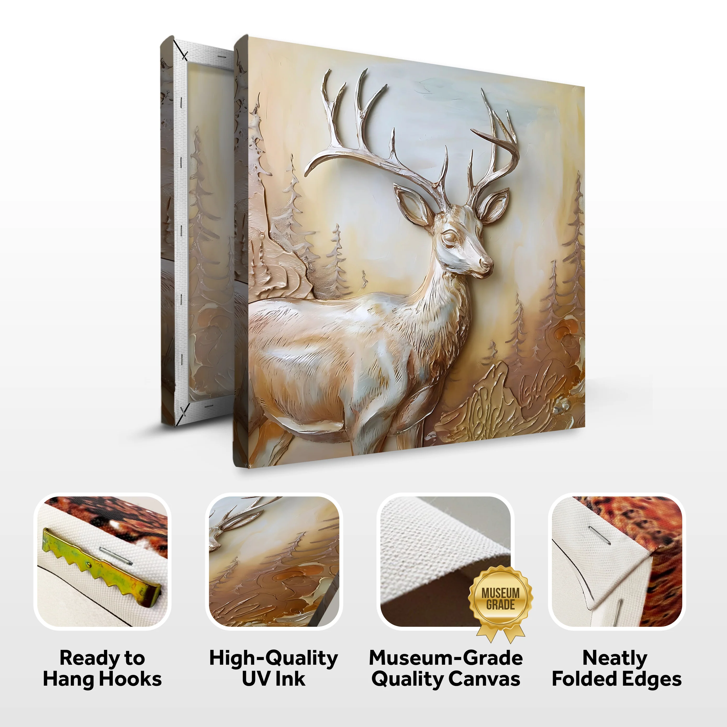 3D Deer Wall Art - Image 8