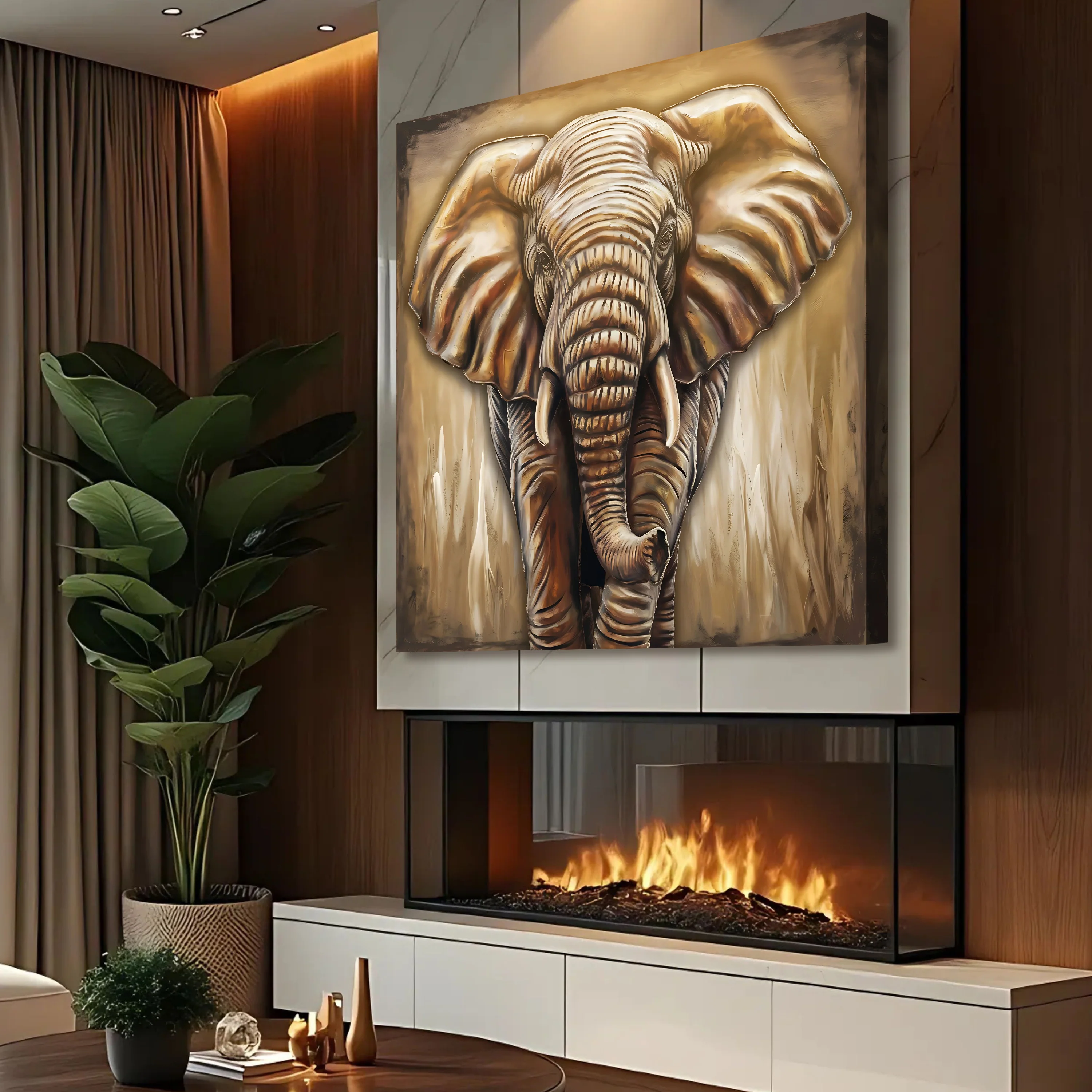 3D Elephant Wall Art - Image 4