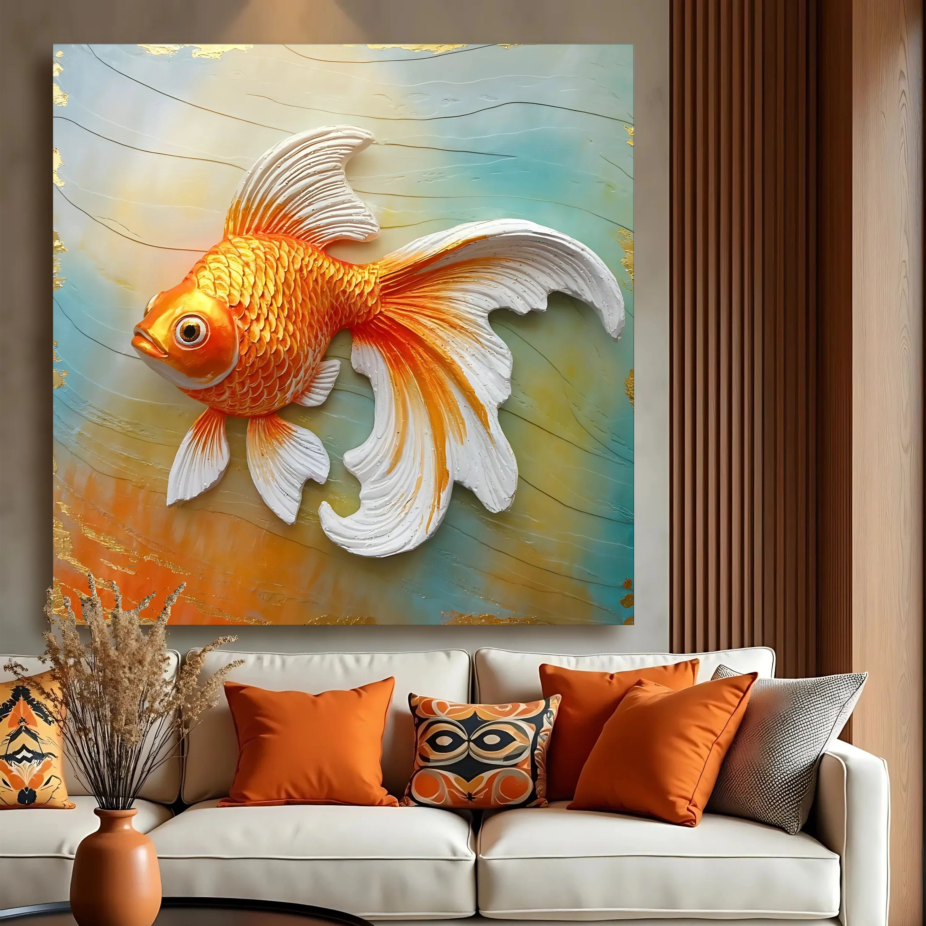 3D Goldfish Wall Art - Image 2