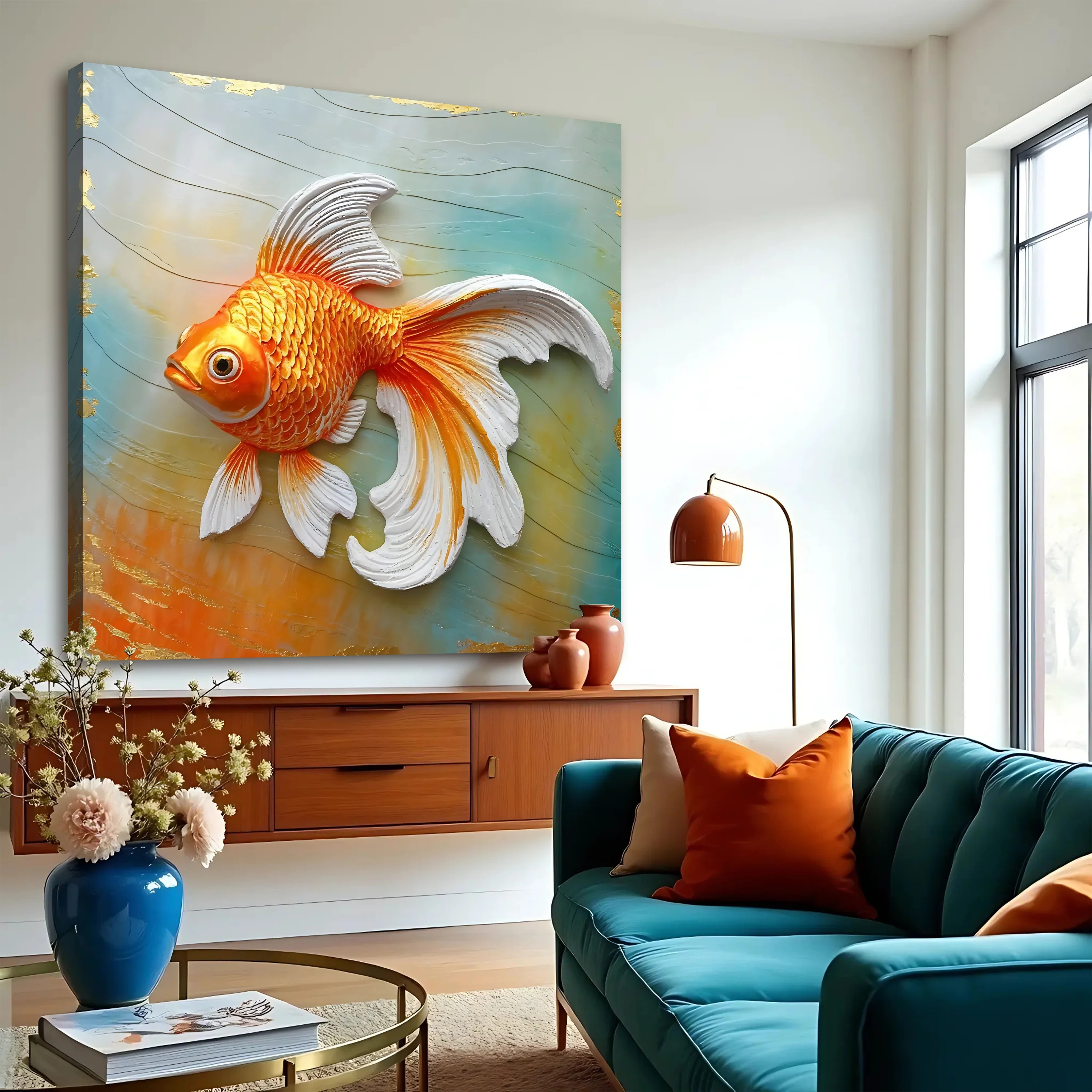 3D Goldfish Wall Art - Image 4