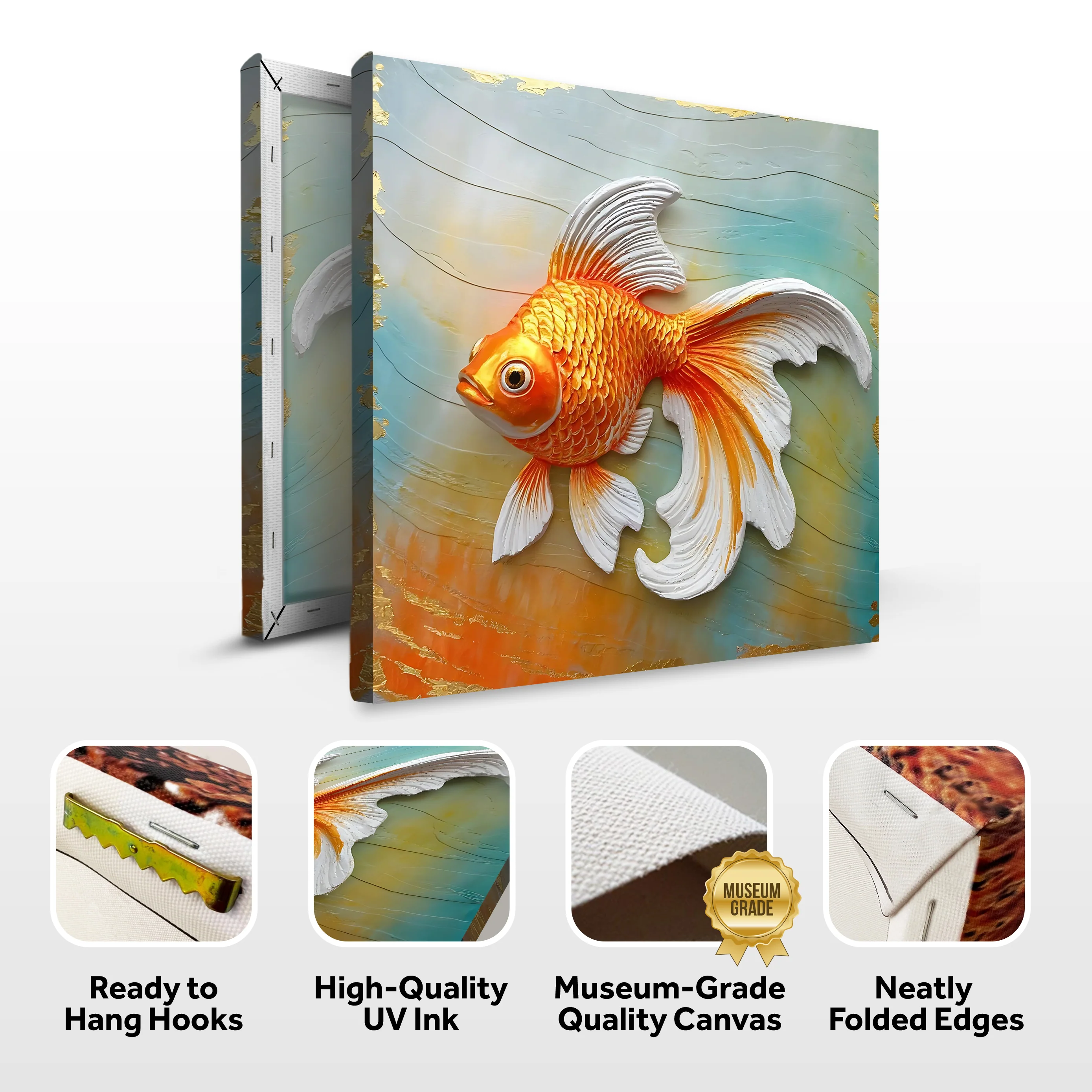 3D Goldfish Wall Art - Image 8