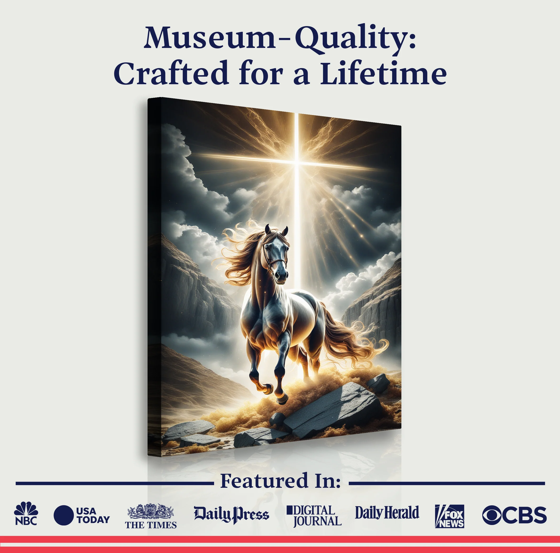 3D Horse Faith Wall Art II - Image 5