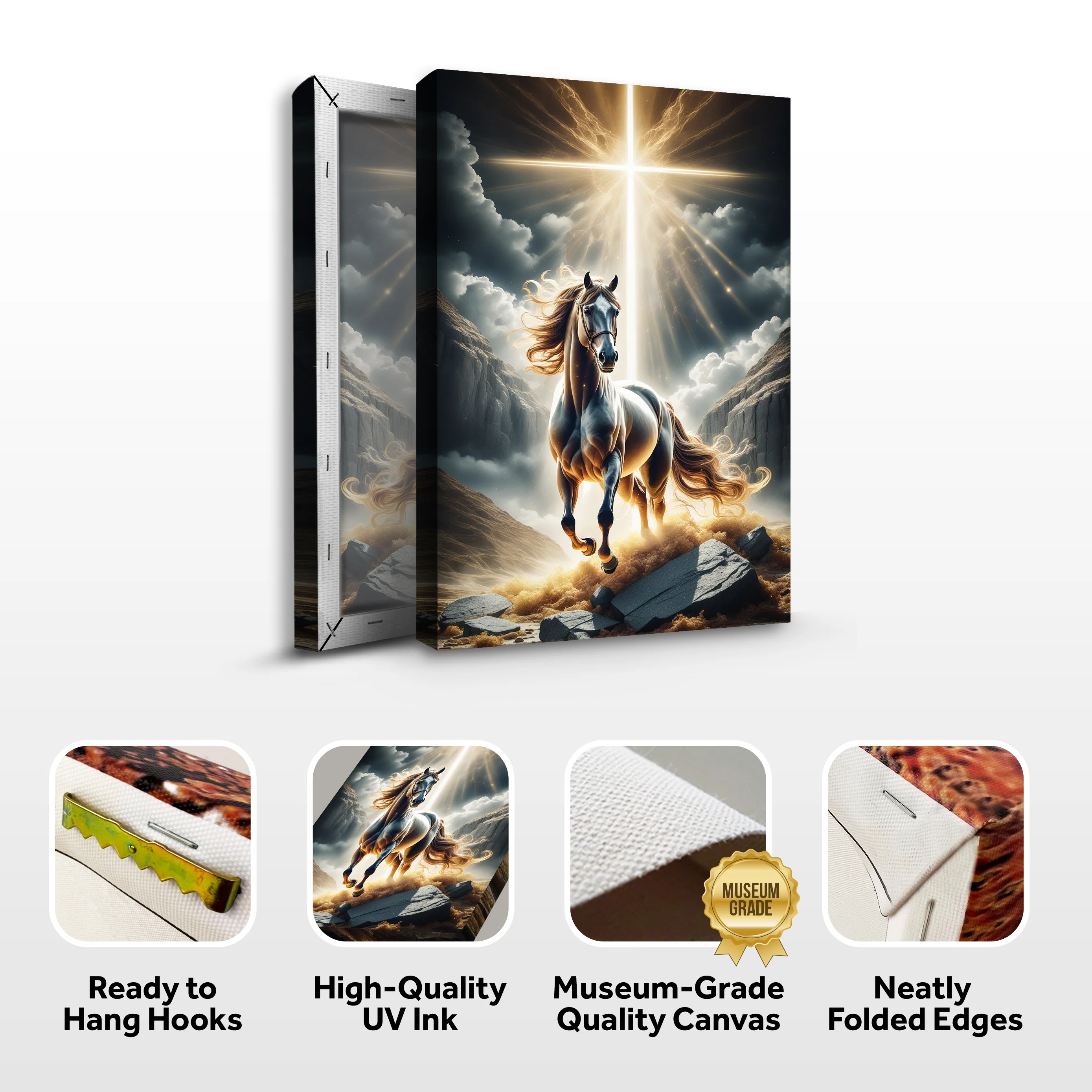3D Horse Faith Wall Art II - Image 7