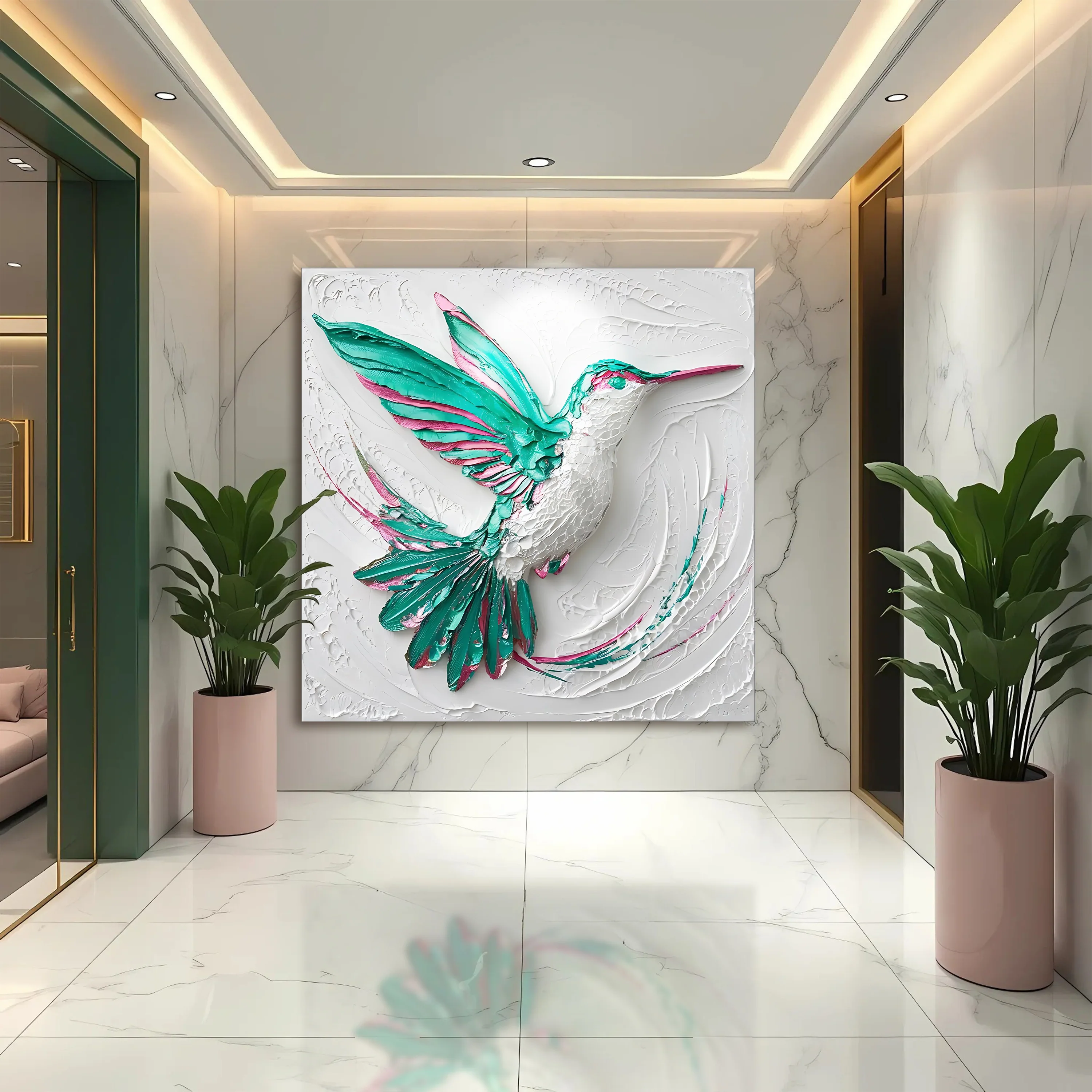 3D Hummingbird Wall Art - Image 2