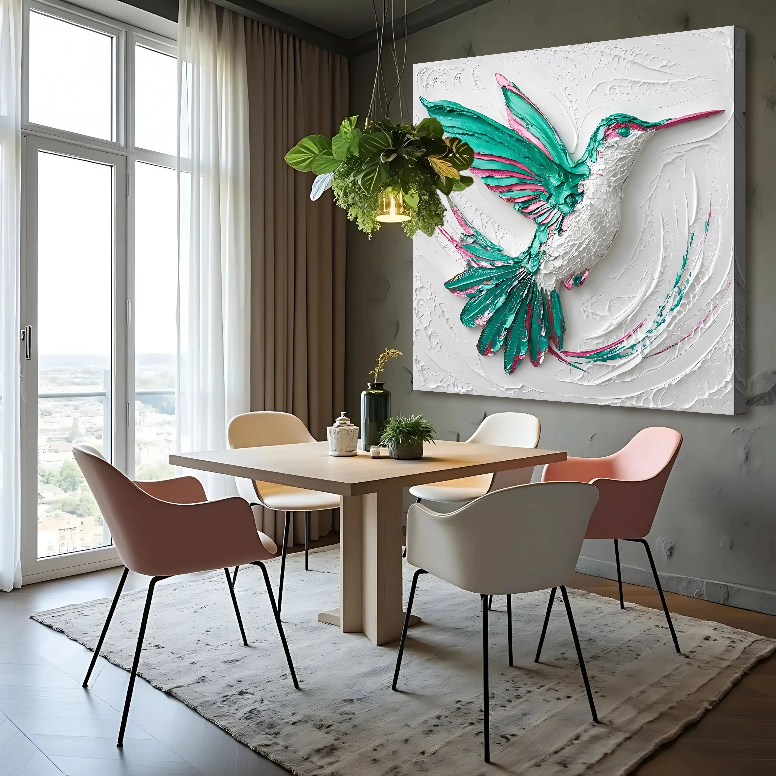 3D Hummingbird Wall Art - Image 4