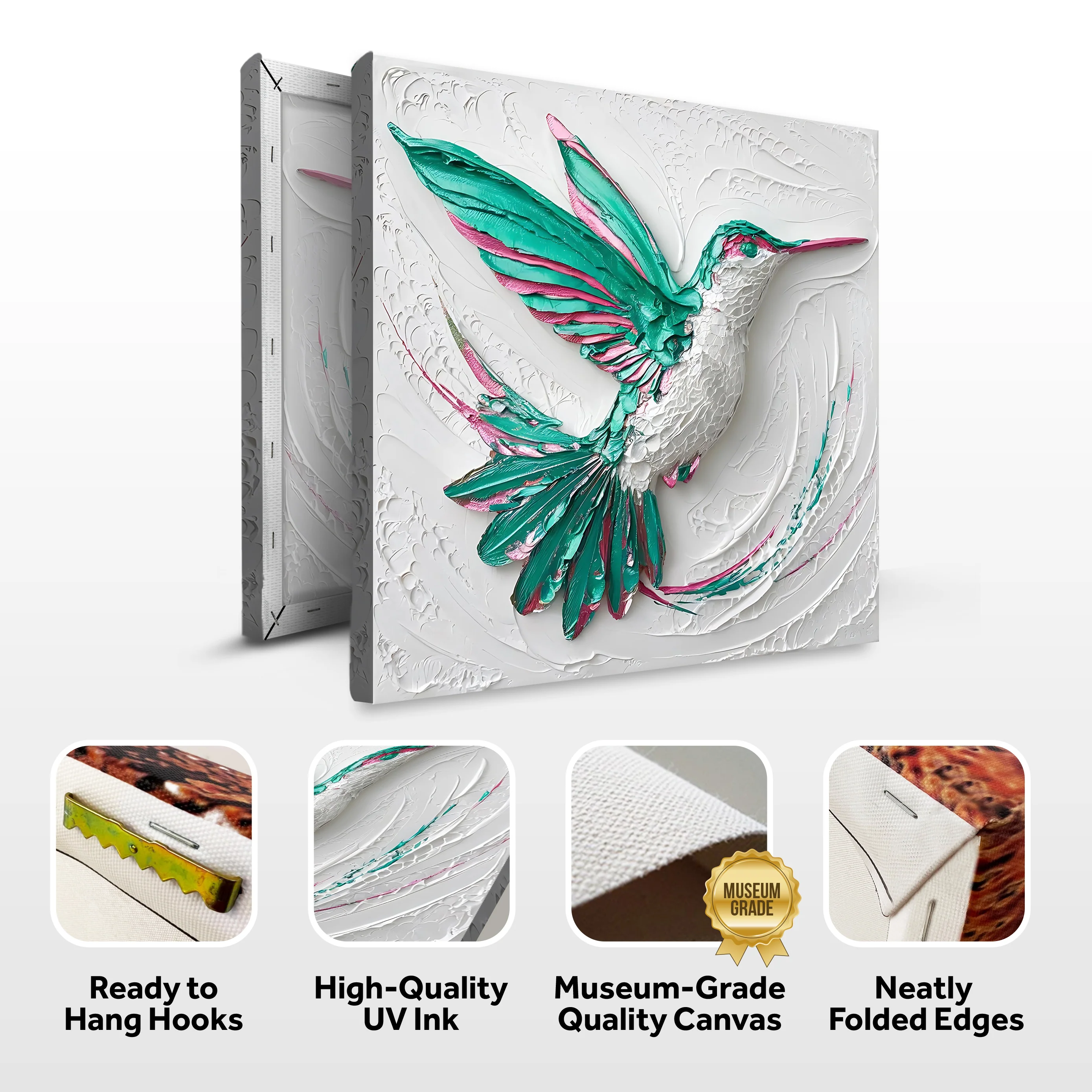 3D Hummingbird Wall Art - Image 8