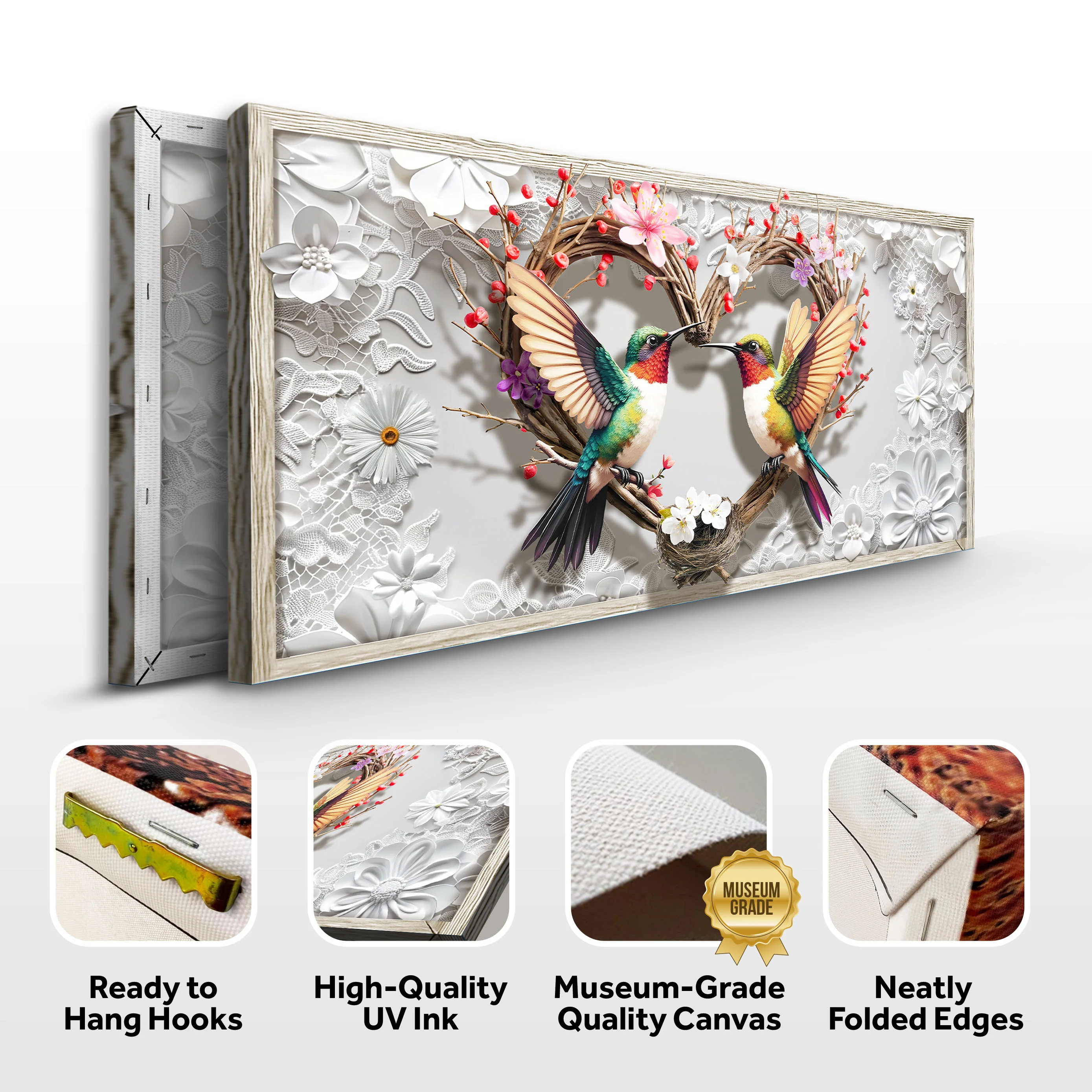 3D Hummingbirds Wall Art IV - Image 8