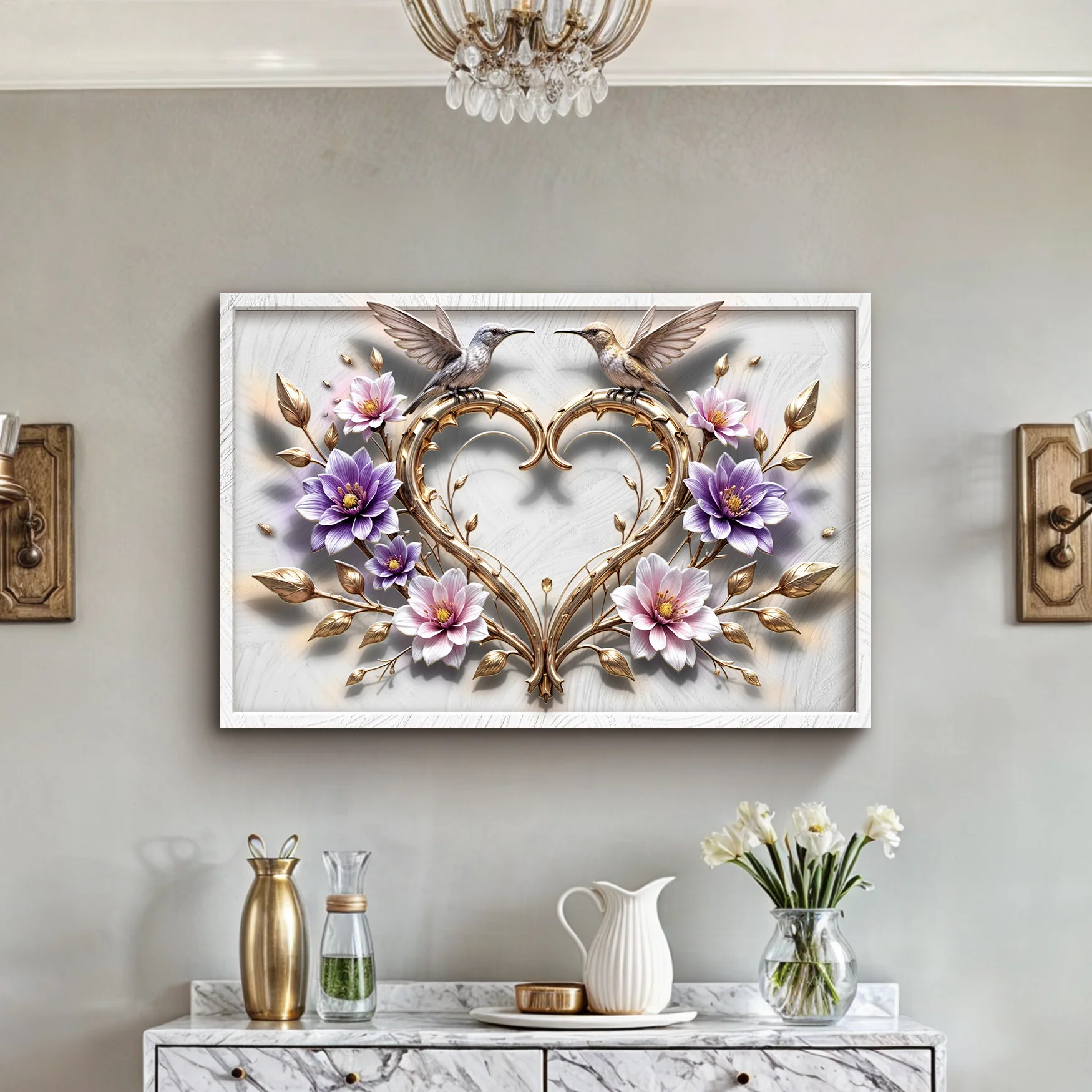 3D Hummingbirds Wall Art V - Image 2