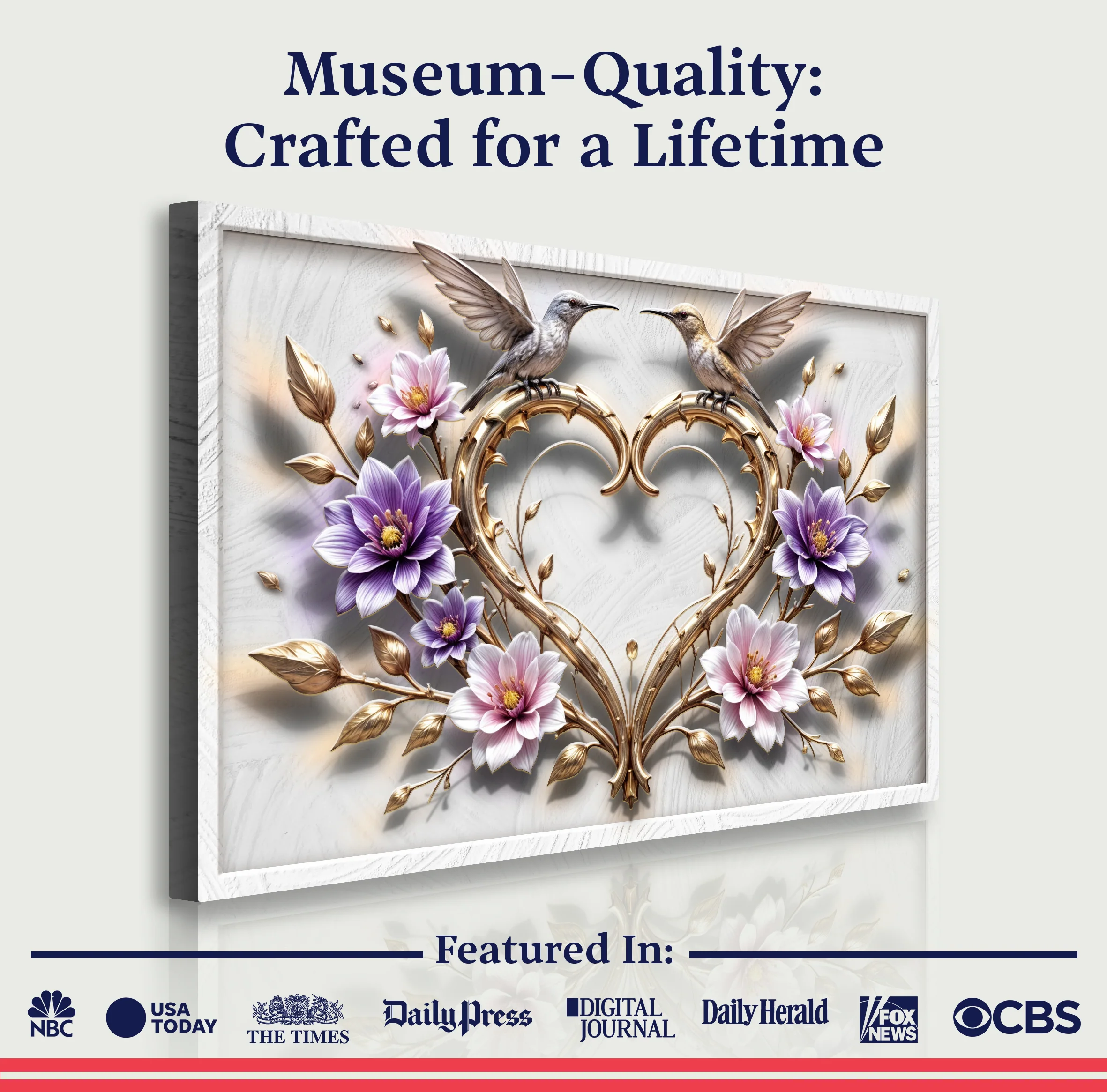 3D Hummingbirds Wall Art V - Image 6