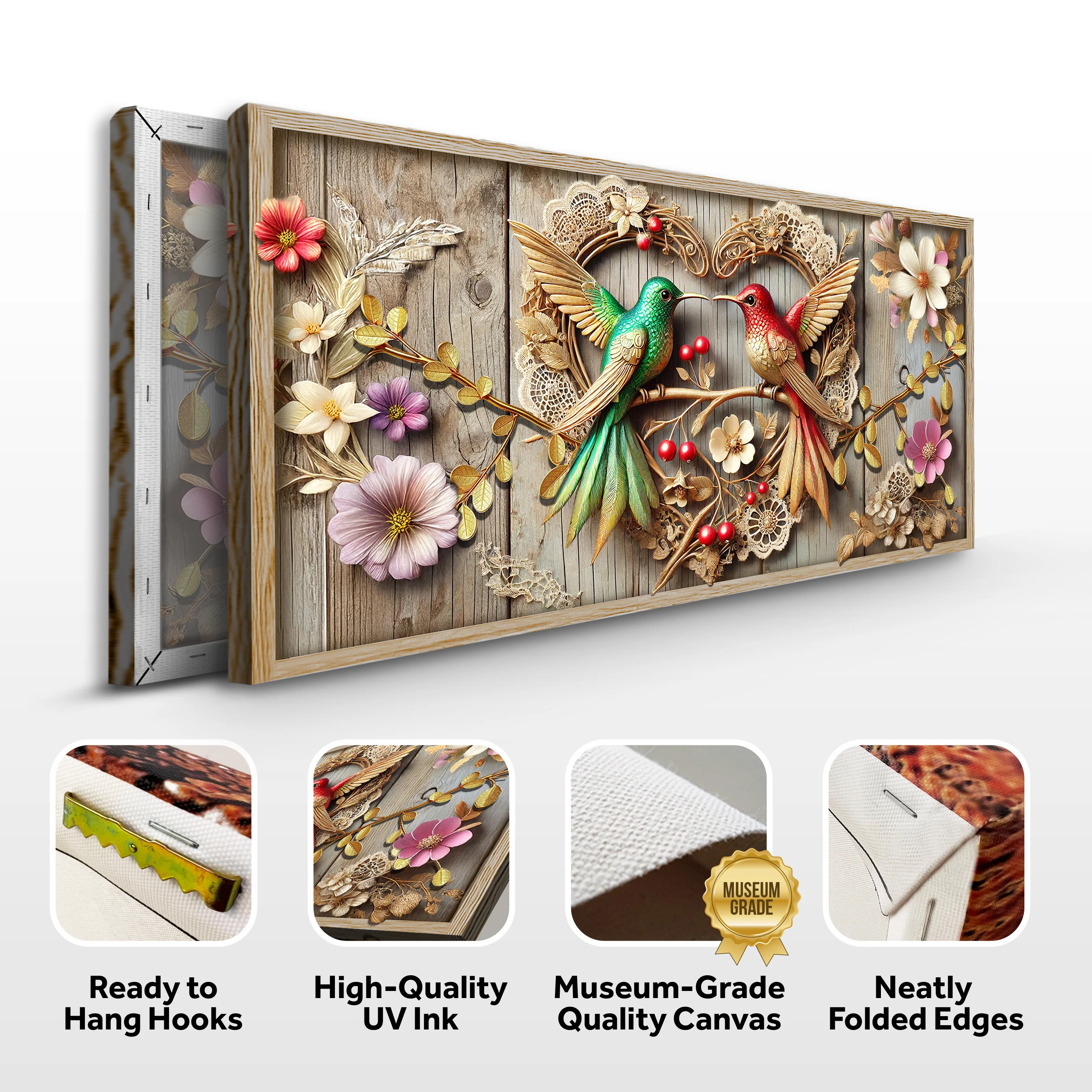 3D Hummingbirds Wall Art VII - Image 8
