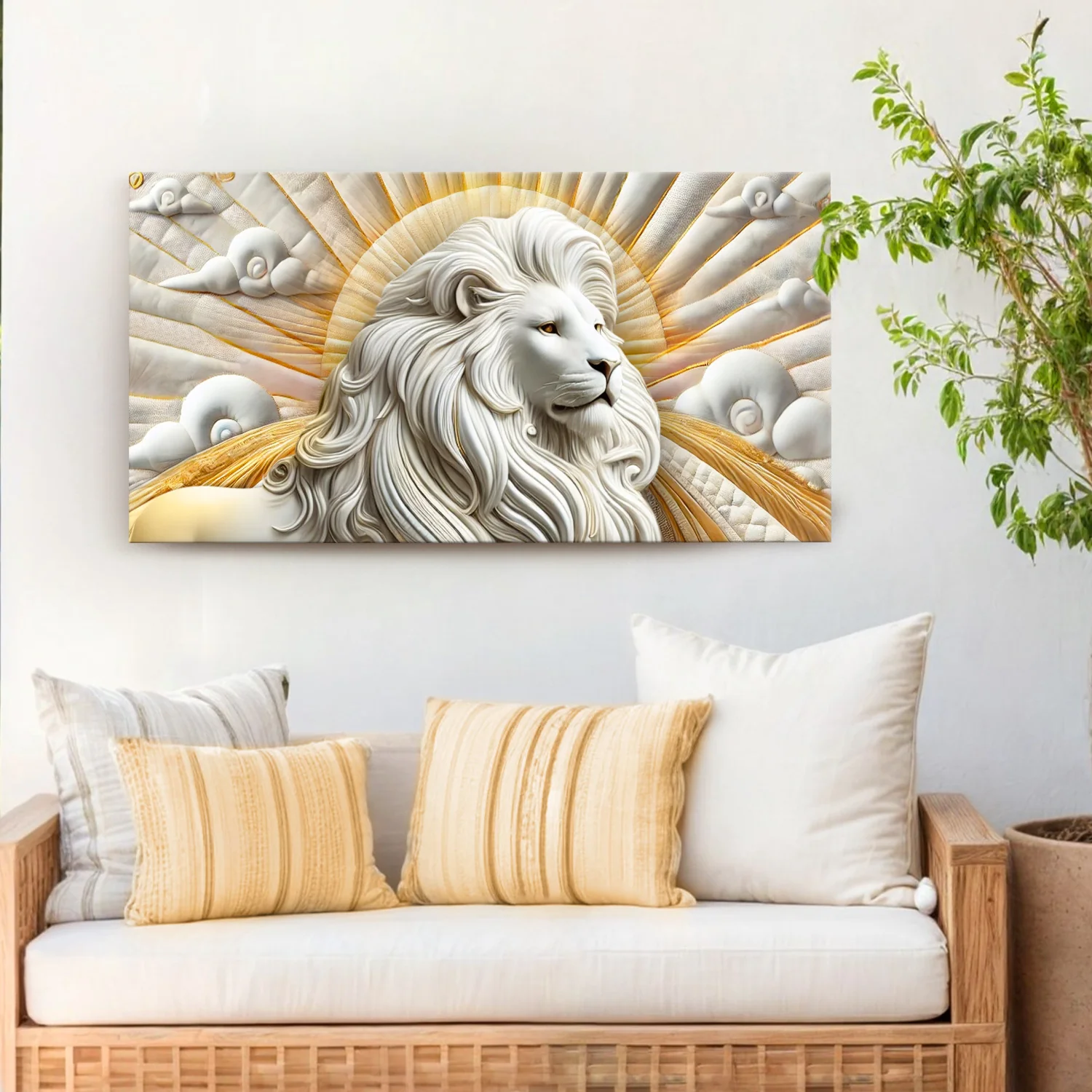 3D Majestic Lion Wall Art III - Image 3