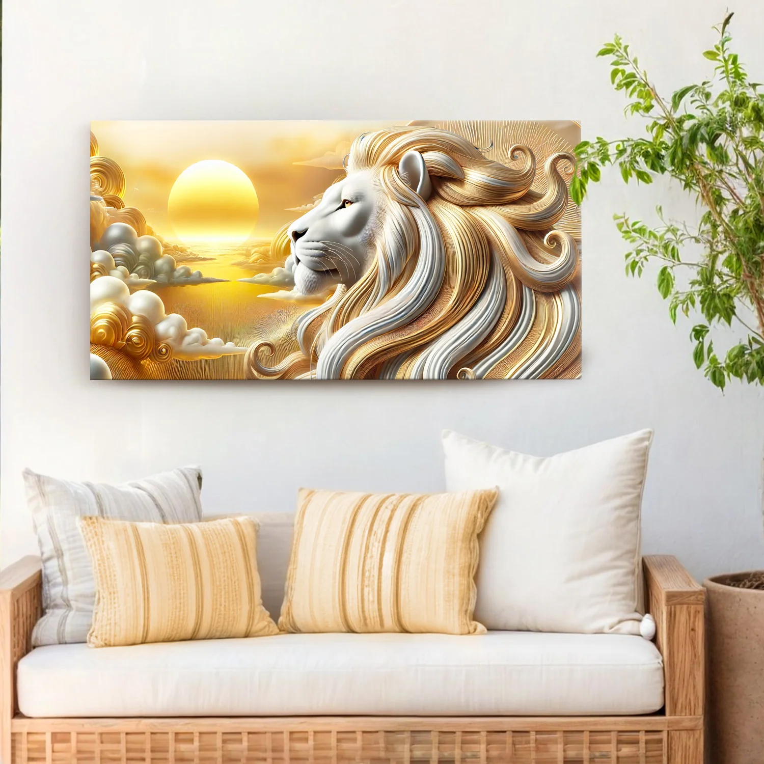 3D Majestic Lion Wall Art V - Image 2