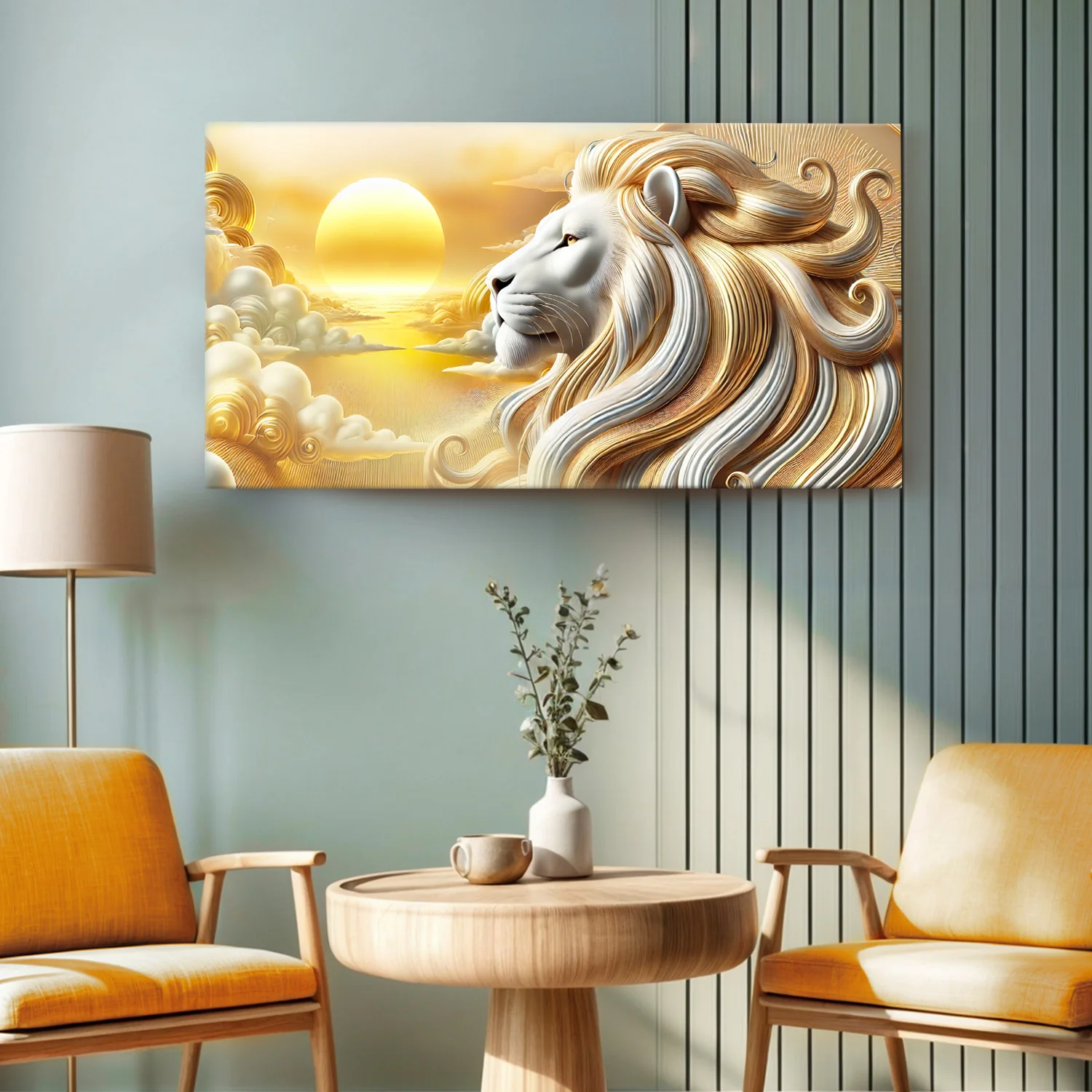 3D Majestic Lion Wall Art V - Image 3