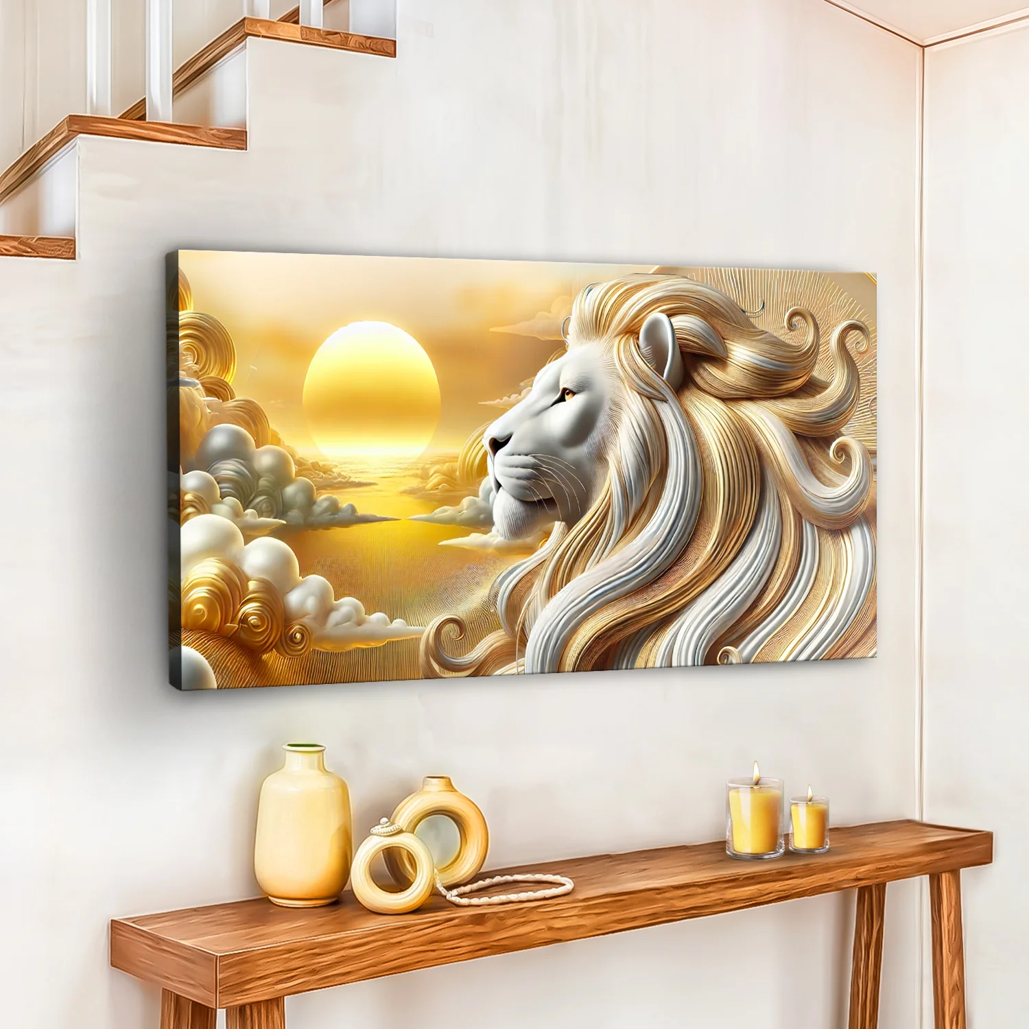 3D Majestic Lion Wall Art V - Image 4