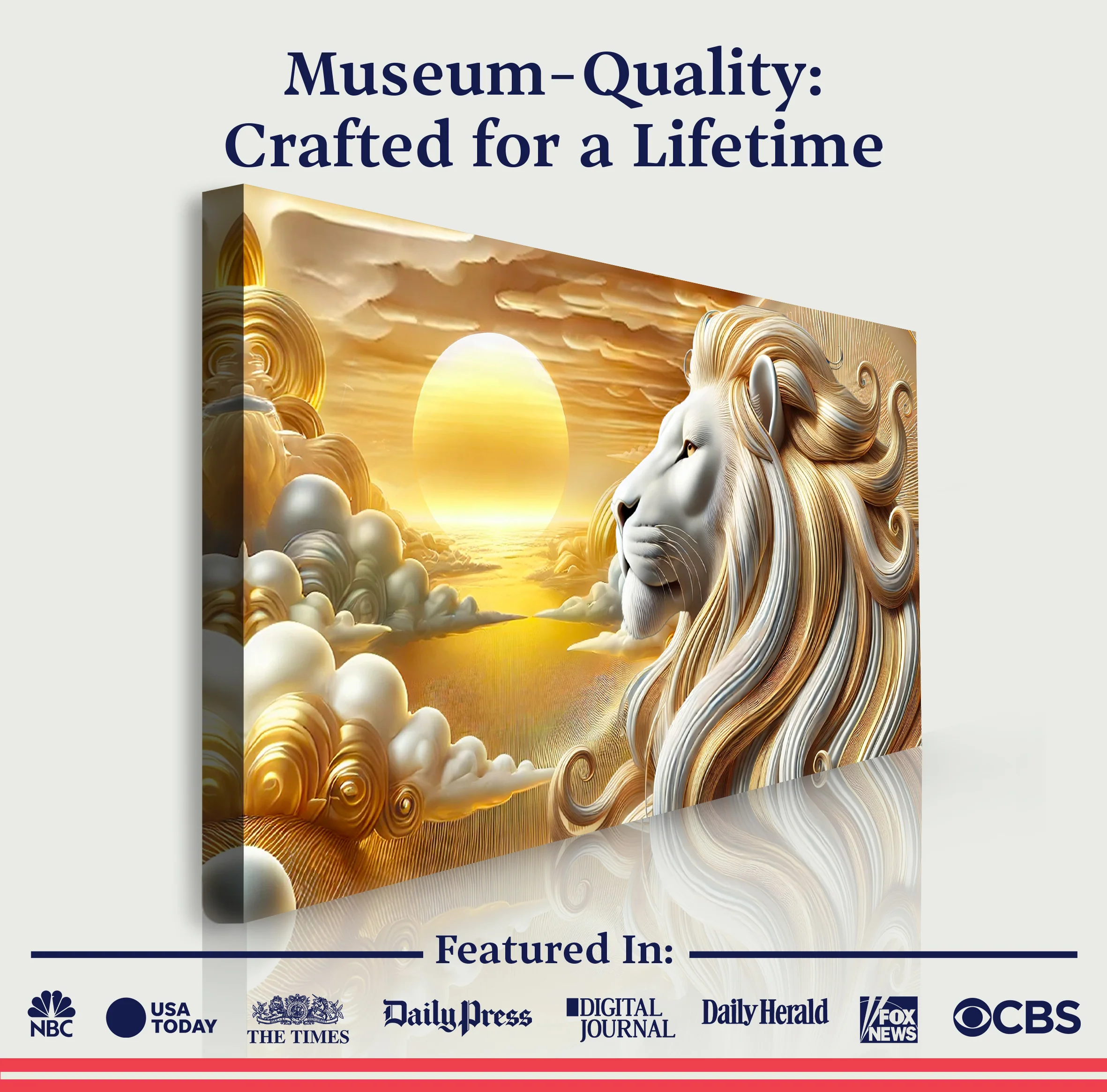 3D Majestic Lion Wall Art V - Image 6