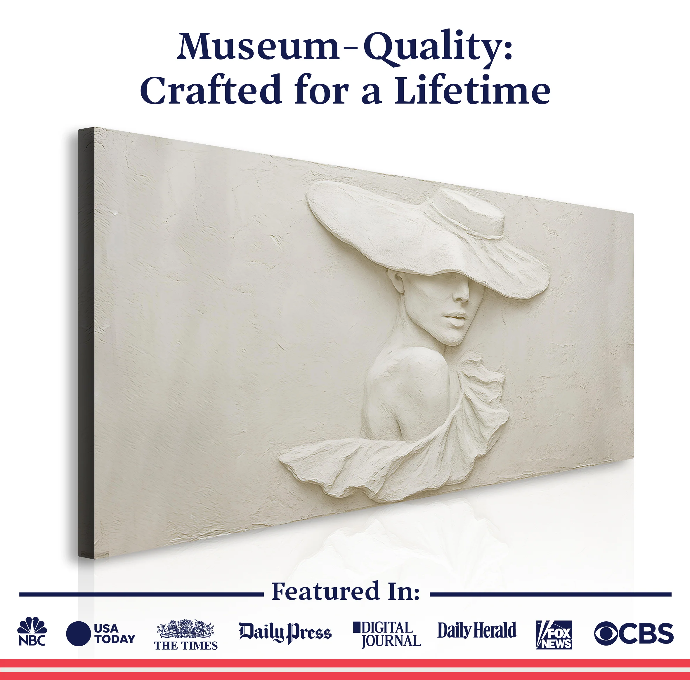 3D Minimalist Female Portrait Wall Art - Image 6