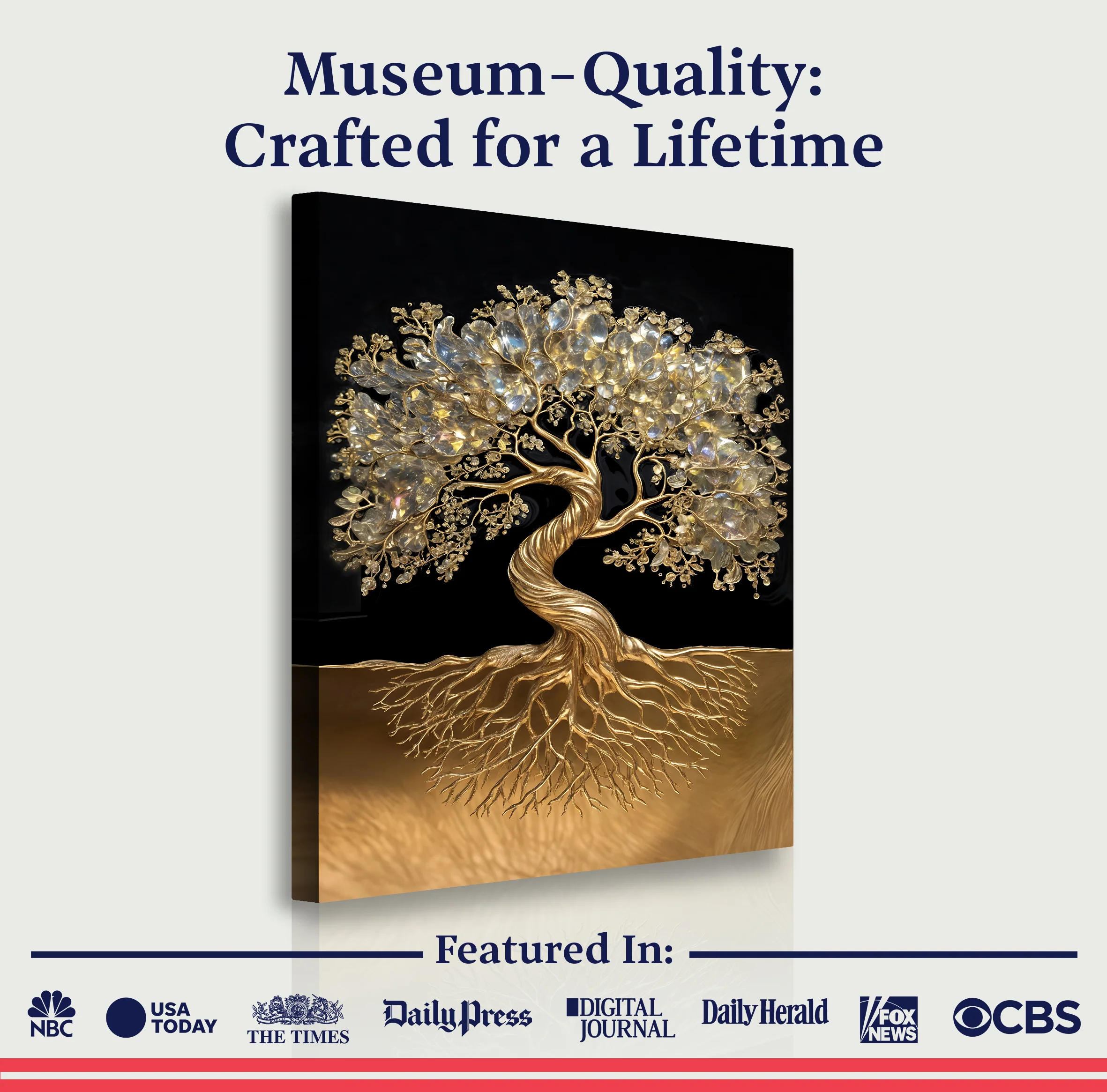 3D Minimalist Tree of Life Wall Art - Image 6