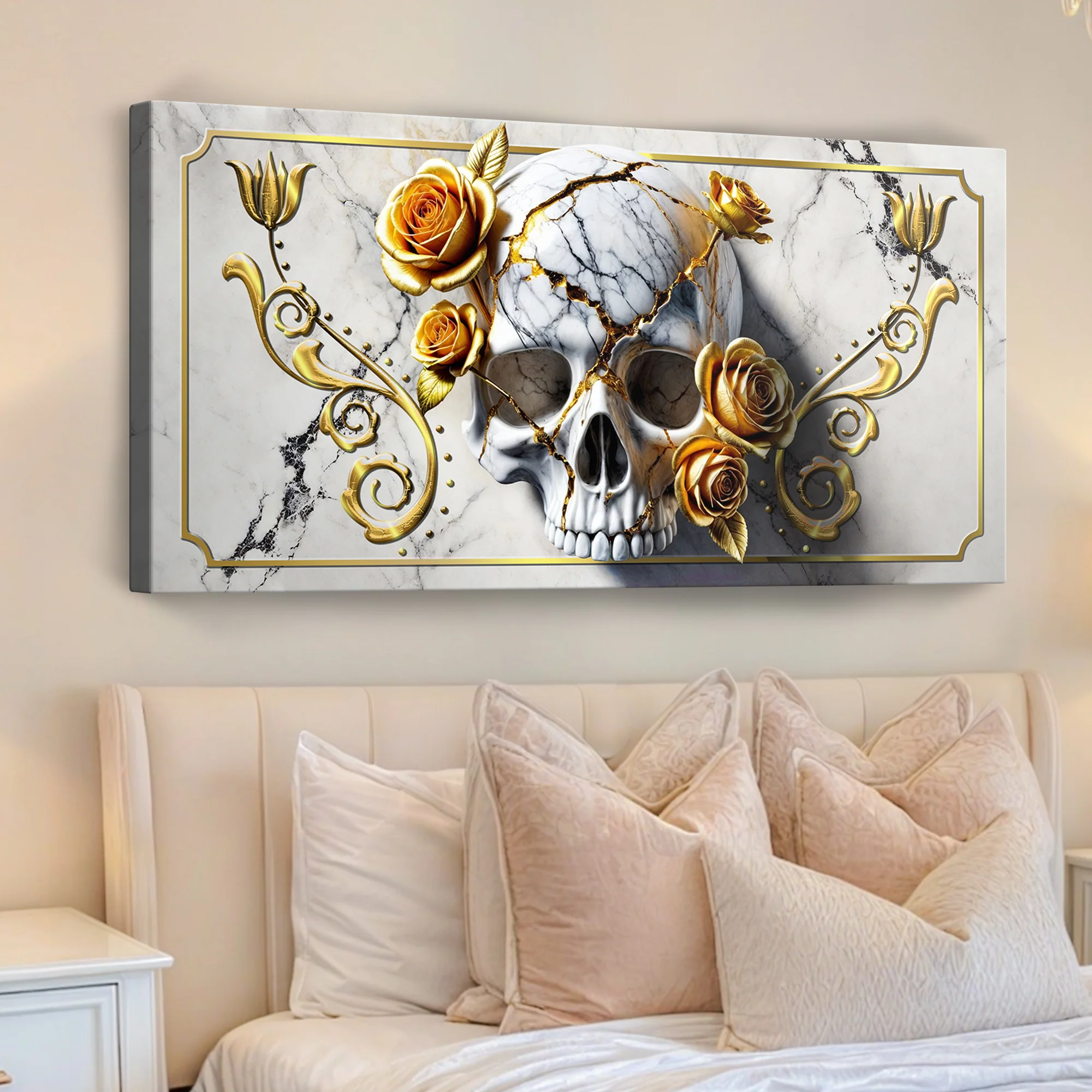 3D Rose and Skull Wall Art - Image 2