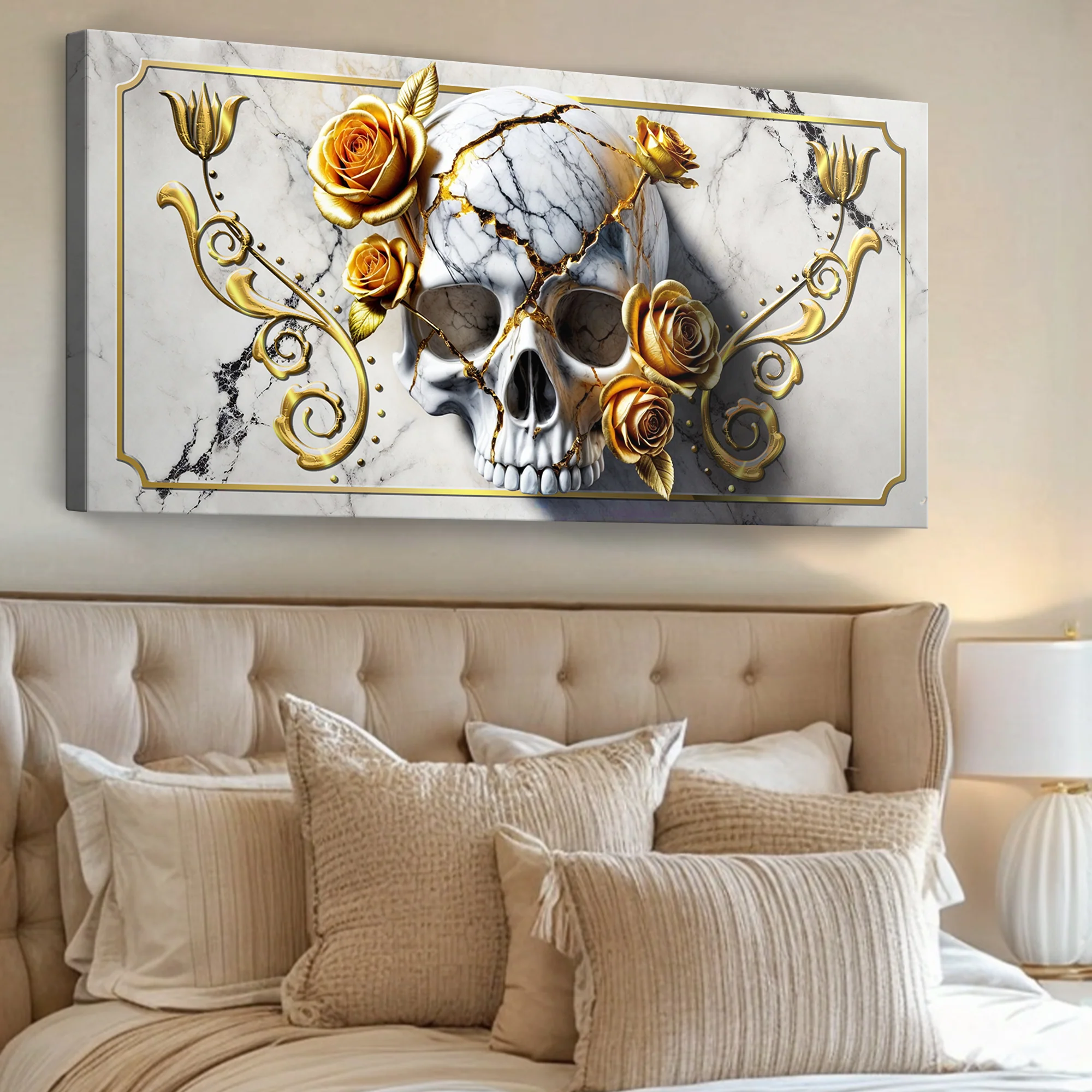 3D Rose and Skull Wall Art - Image 3