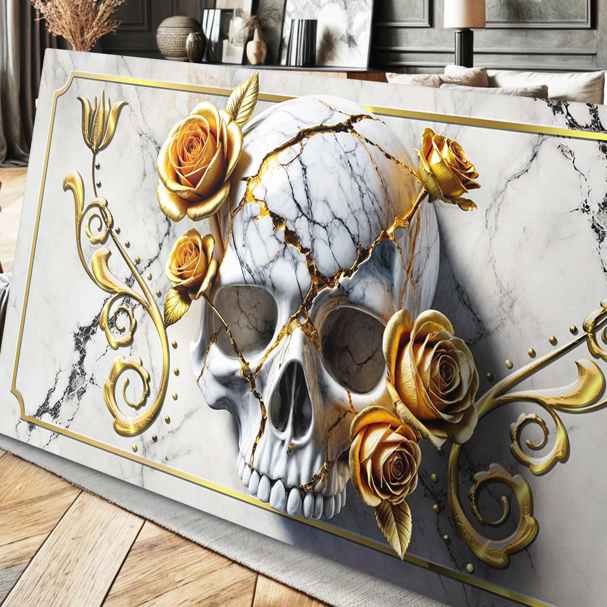 3D Rose and Skull Wall Art - Image 4