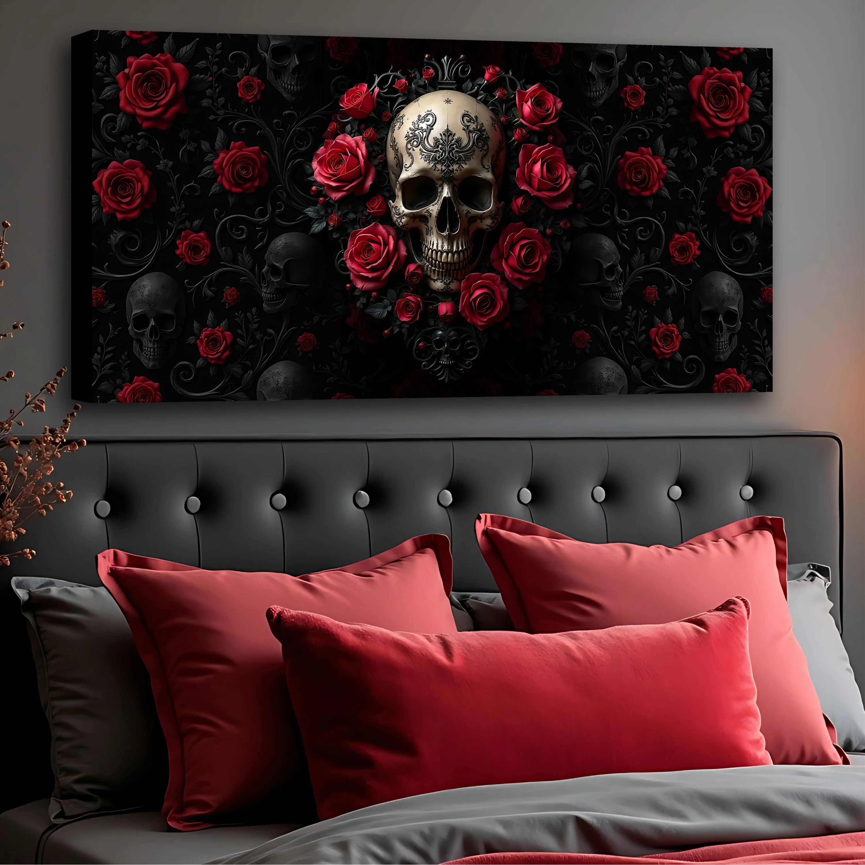 3D Rose and Skull Wall Art III - Image 2