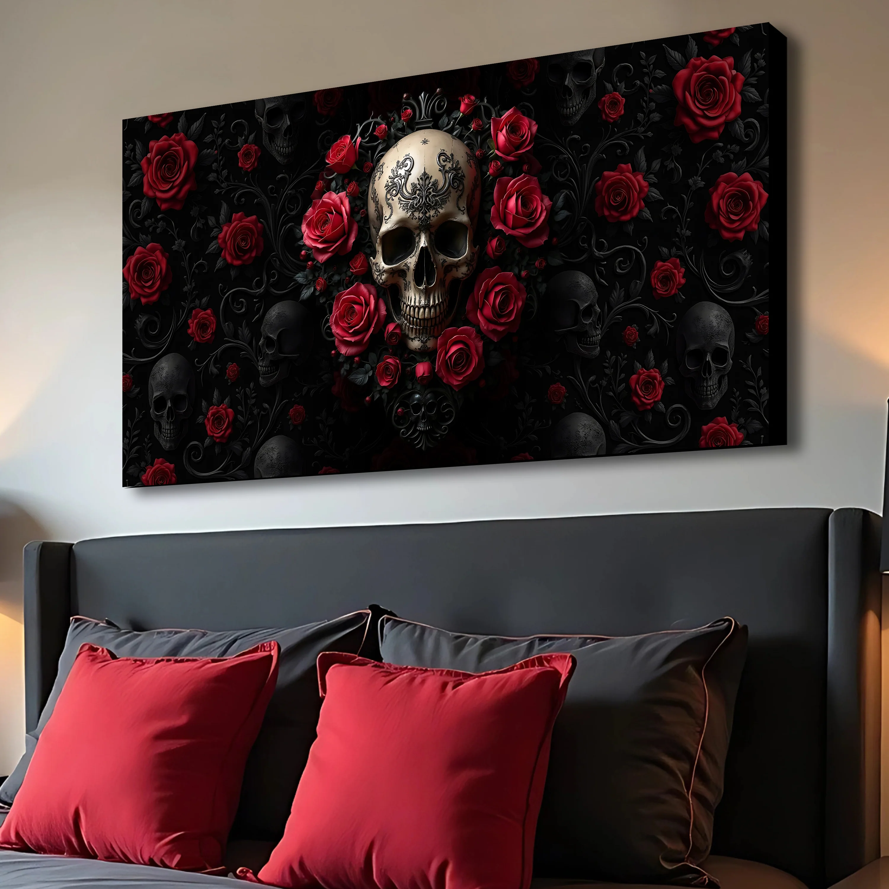 3D Rose and Skull Wall Art III - Image 3