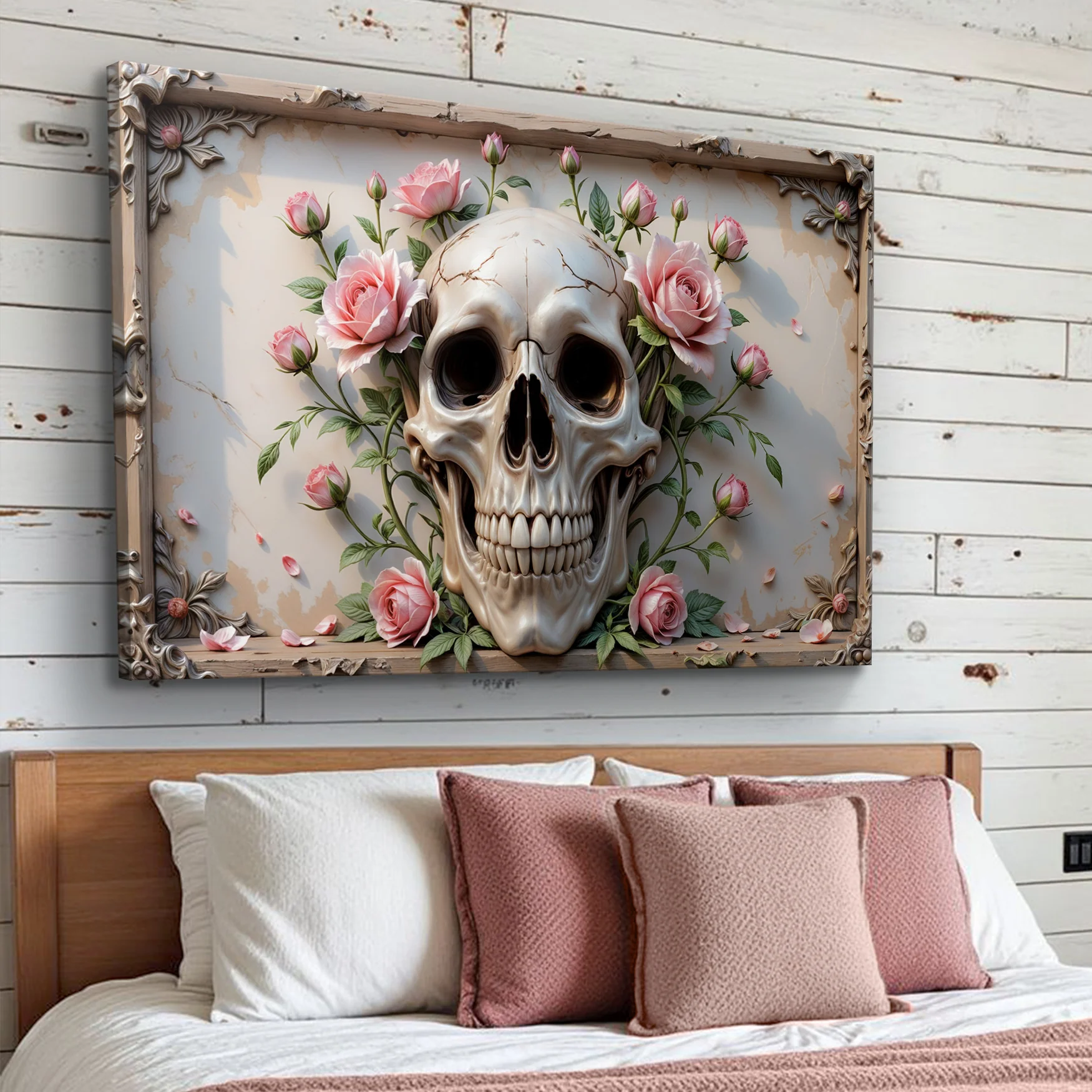 3D Rose And Skull Wall Art V - Image 4