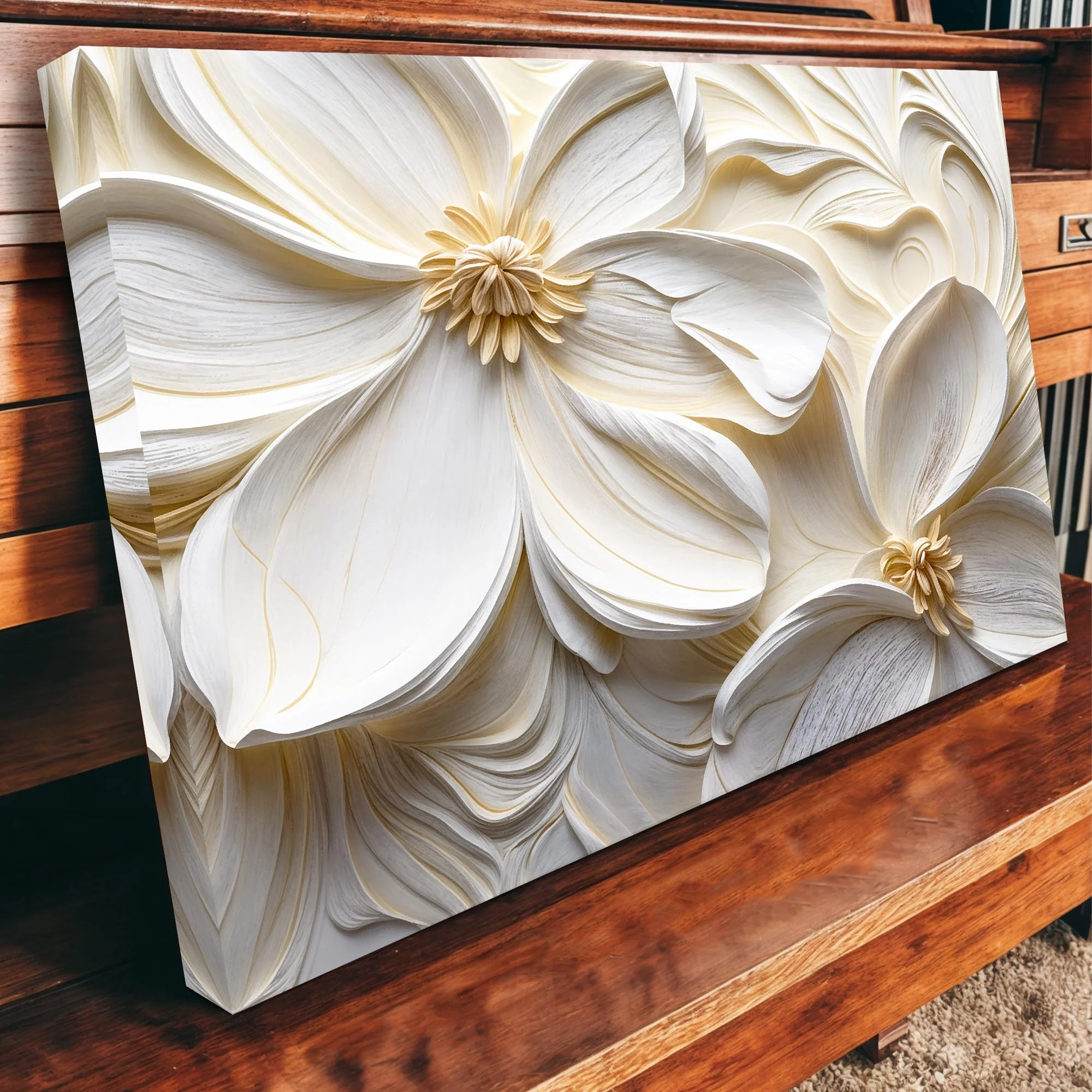 3D Minimalist Flower Wall Art II - Image 4