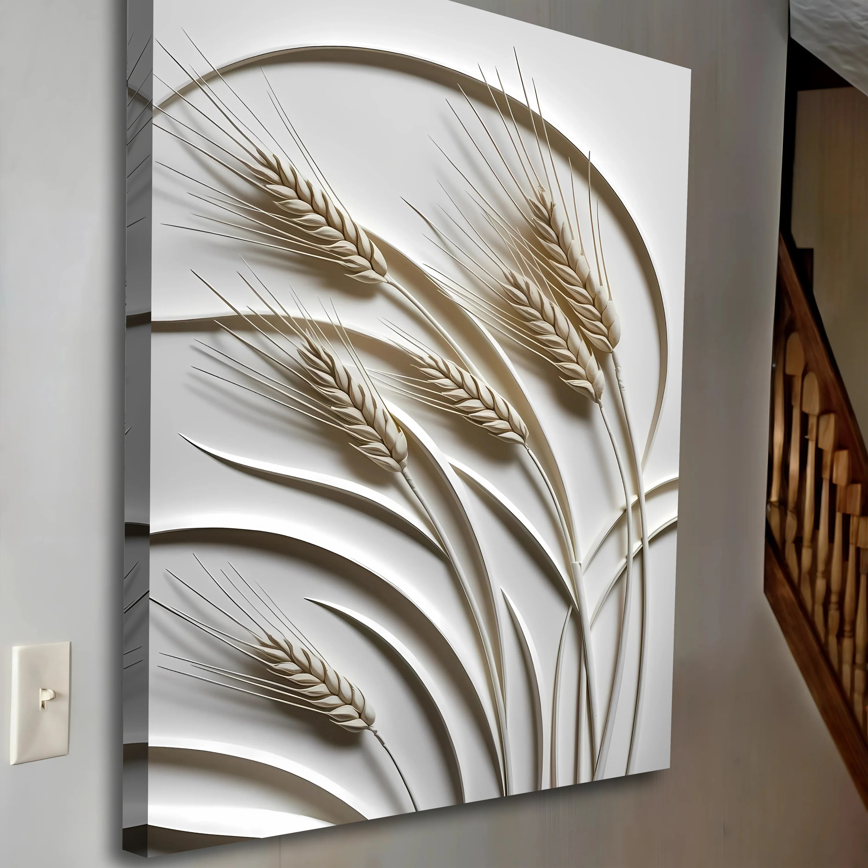 3D Minimalist Wheat Wall Art - Image 4