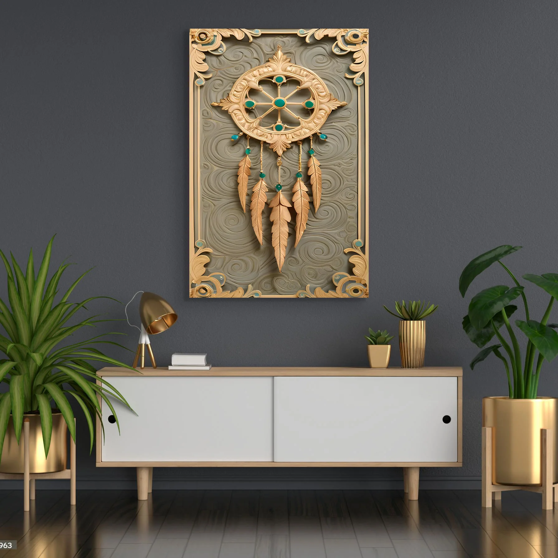 3D Whispering Feathers Wall Art II - Image 2