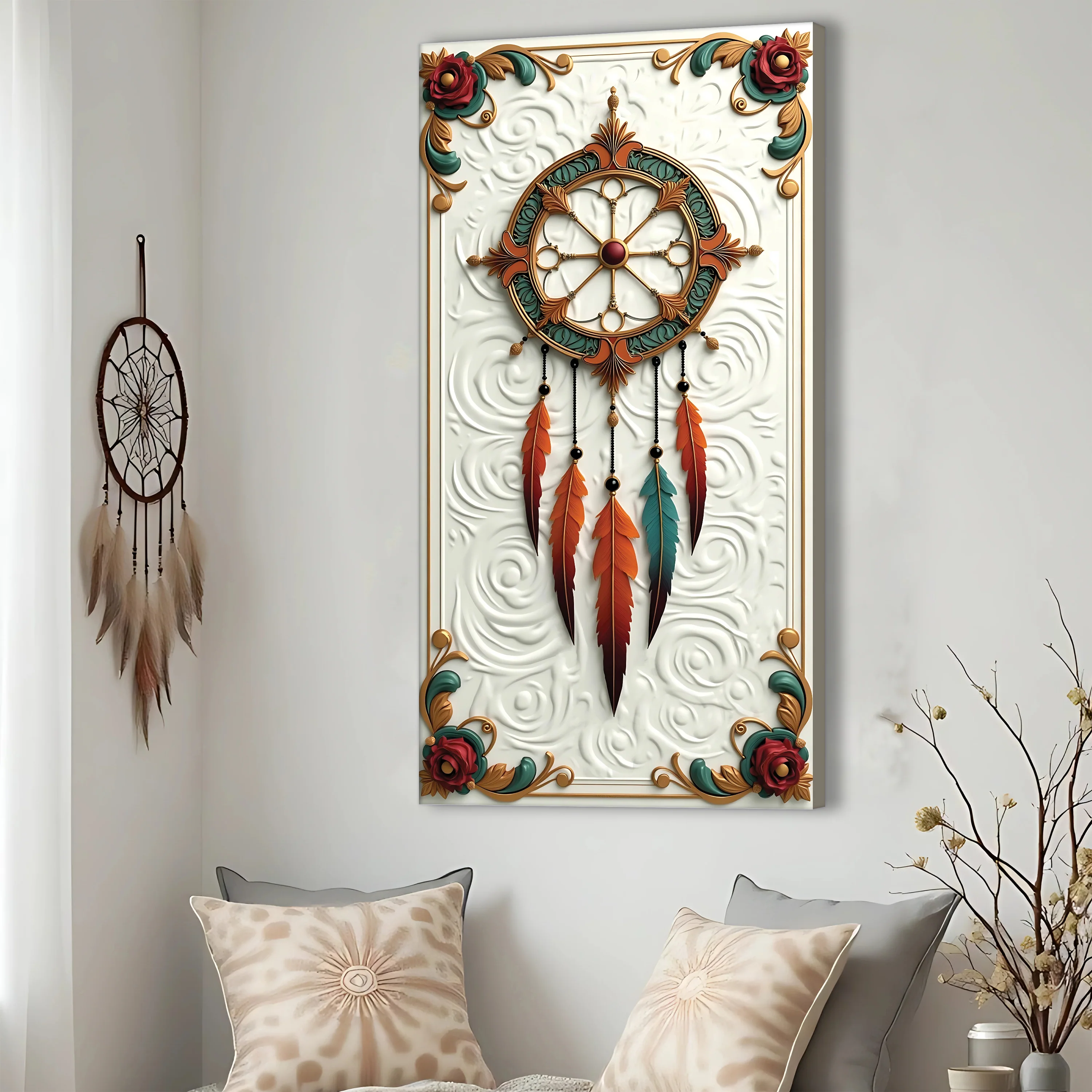 3D Whispering Feathers Wall Art III - Image 3