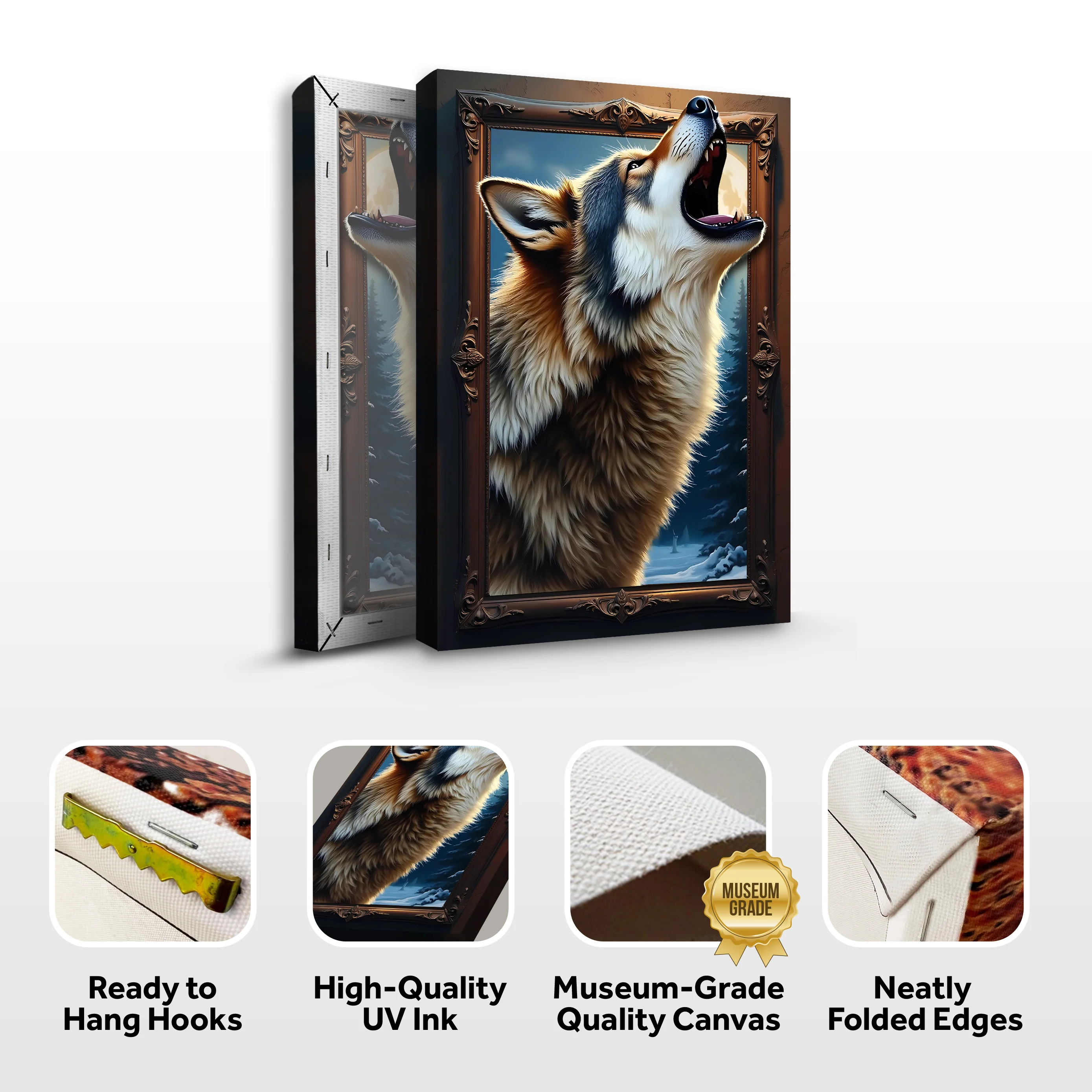 3D Wolf Wall Art - Image 8