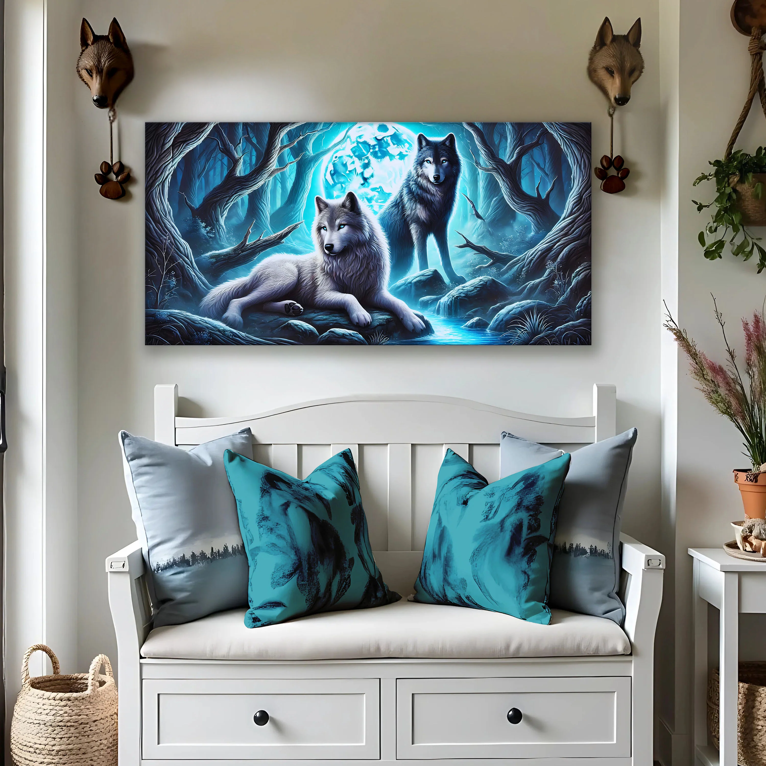 3D Wolves Wall Art - Image 3