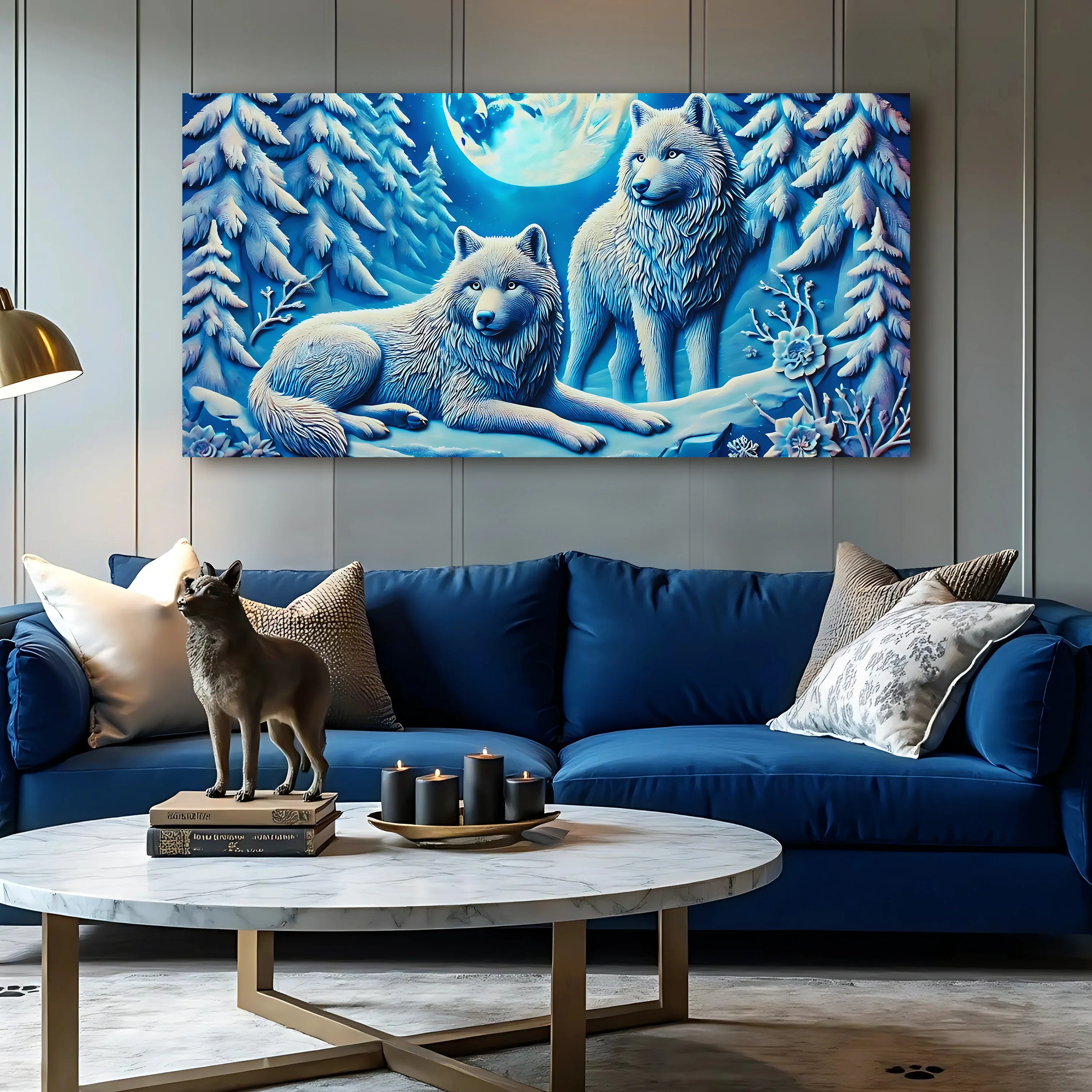 3D Wolves Wall Art V - Image 3