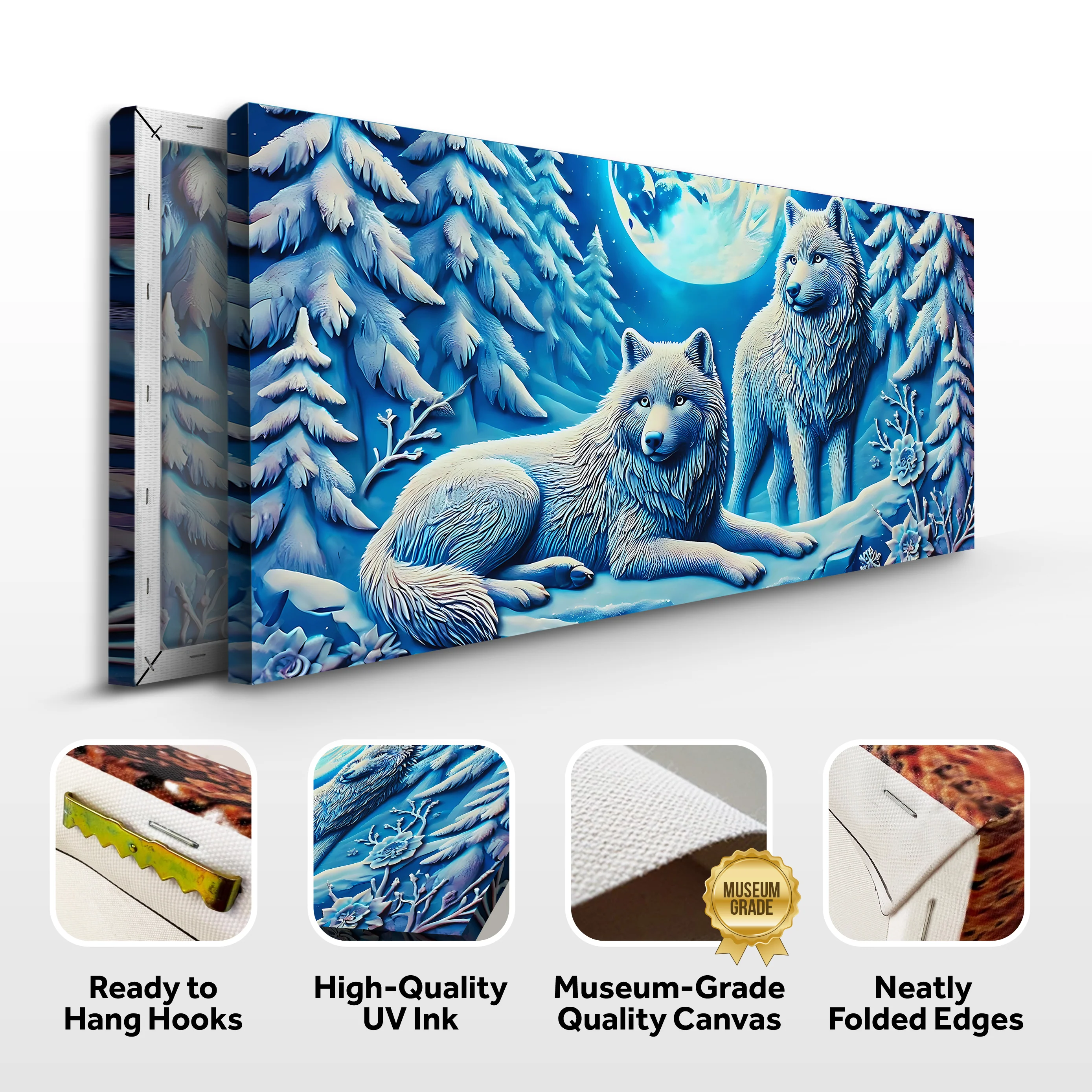 3D Wolves Wall Art V - Image 8