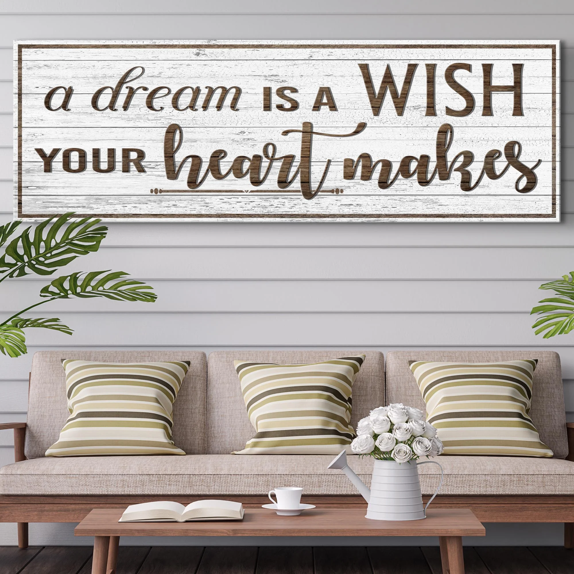 A Dream Is A Wish Your Heart Makes Inspirational Sign - Image 2