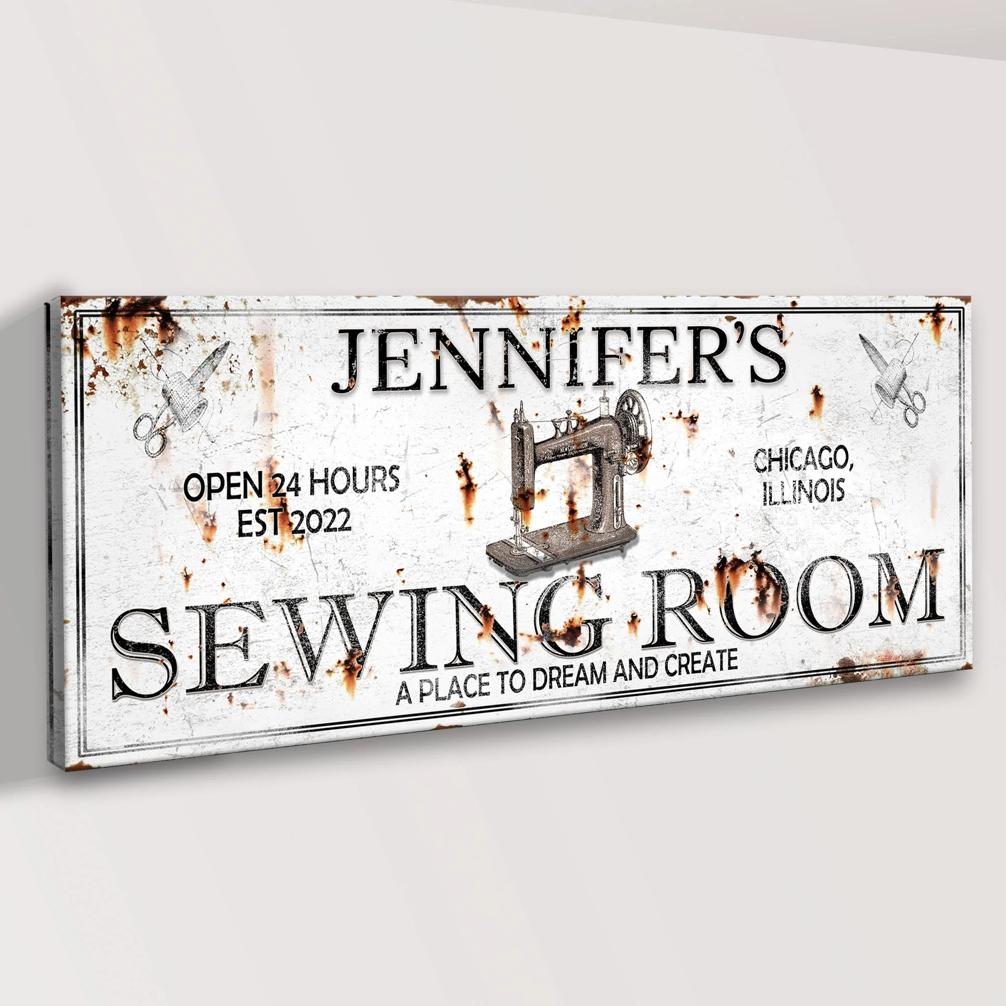 A Place To Dream And Create Sewing Room Sign - Image 3