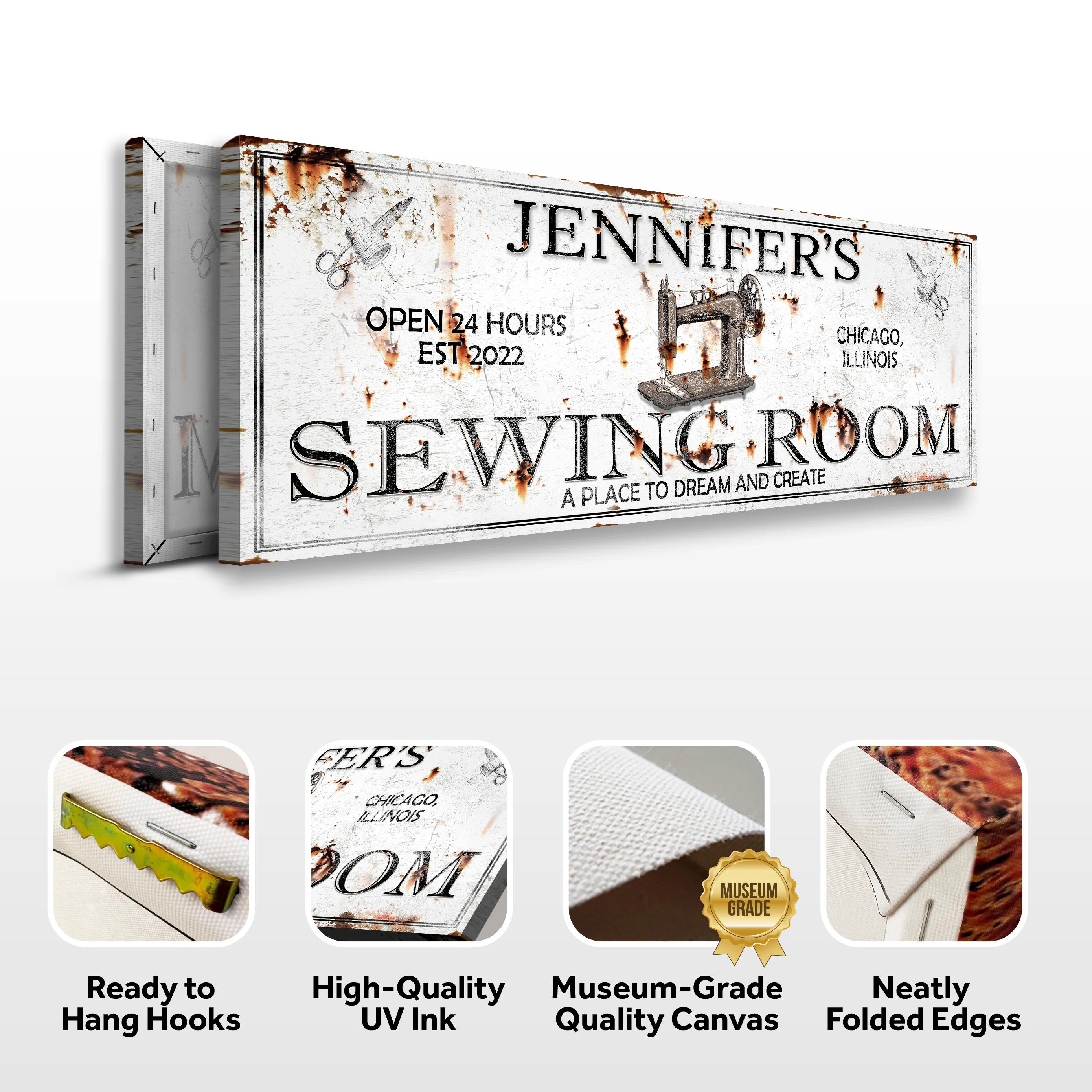 A Place To Dream And Create Sewing Room Sign - Image 4